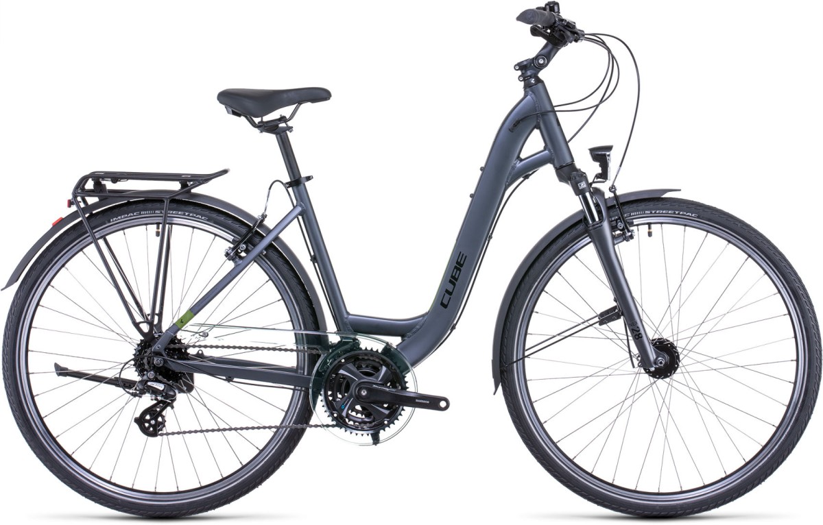 CUBE TOURING IRIDIUM/GREEN 2022 Lageinstap Iridium/green 49cm EE S 2022