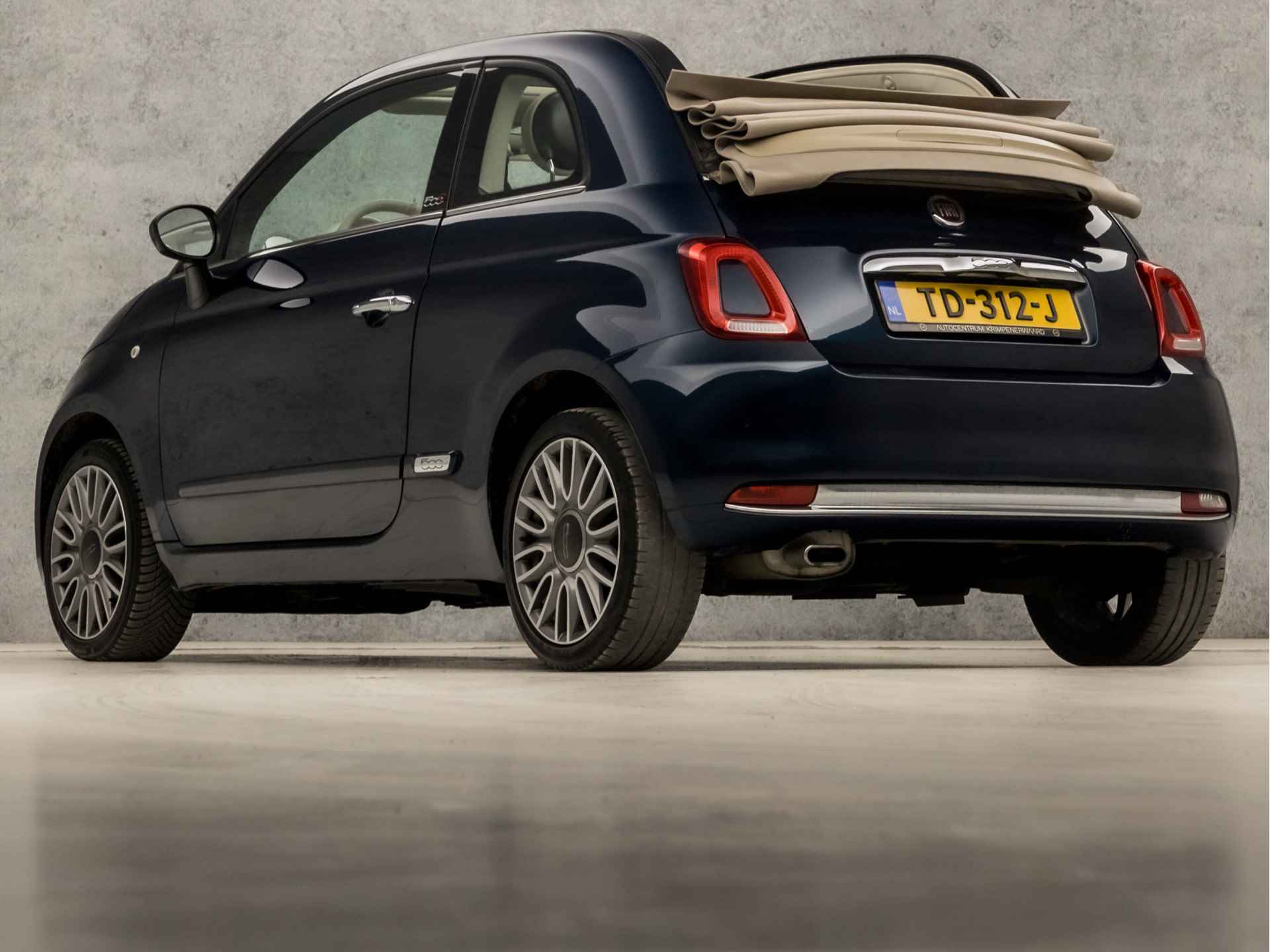 Fiat 500C 1.2 Automaat (GROOT NAVI, CLIMATE, CRUISE, LM VELGEN, SPORTSTOELEN, BLUETOOTH, ELEK RAMEN, NIEUWE APK, NIEUWSTAAT) - 3/30