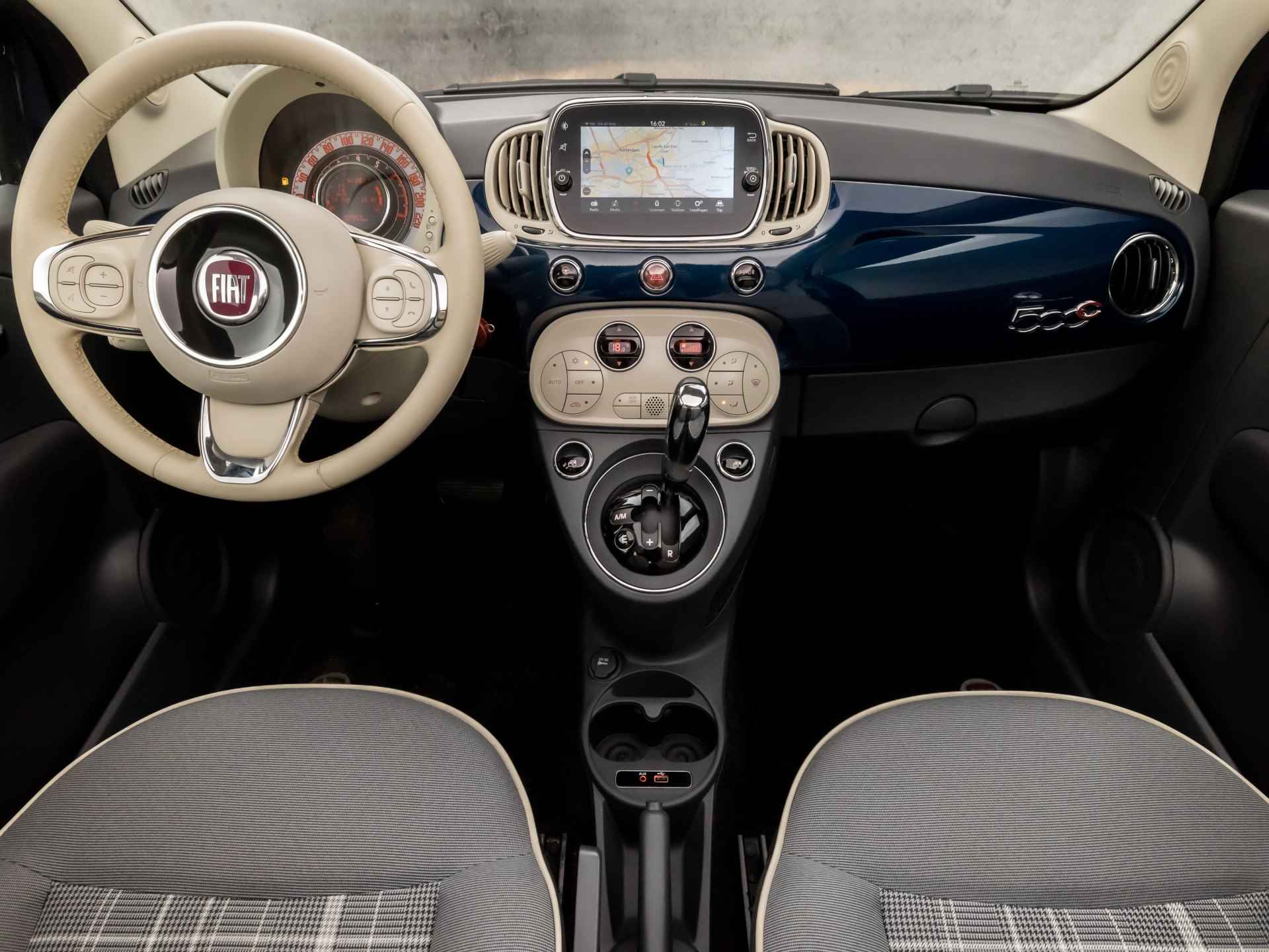 Fiat 500C 1.2 Automaat (GROOT NAVI, CLIMATE, CRUISE, LM VELGEN, SPORTSTOELEN, BLUETOOTH, ELEK RAMEN, NIEUWE APK, NIEUWSTAAT) - 6/30