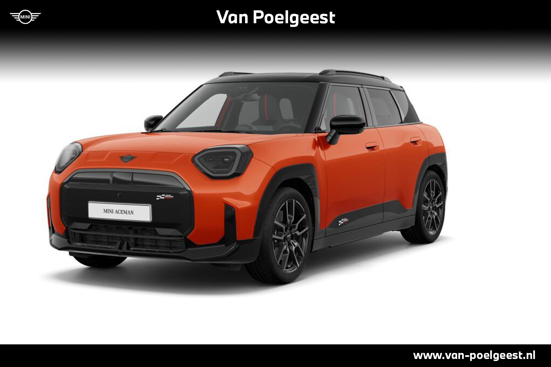 MINI Aceman SE John Cooper Works XL 54.2 kWh | Pakket XL | Dak en spiegelkappen in Jetblack