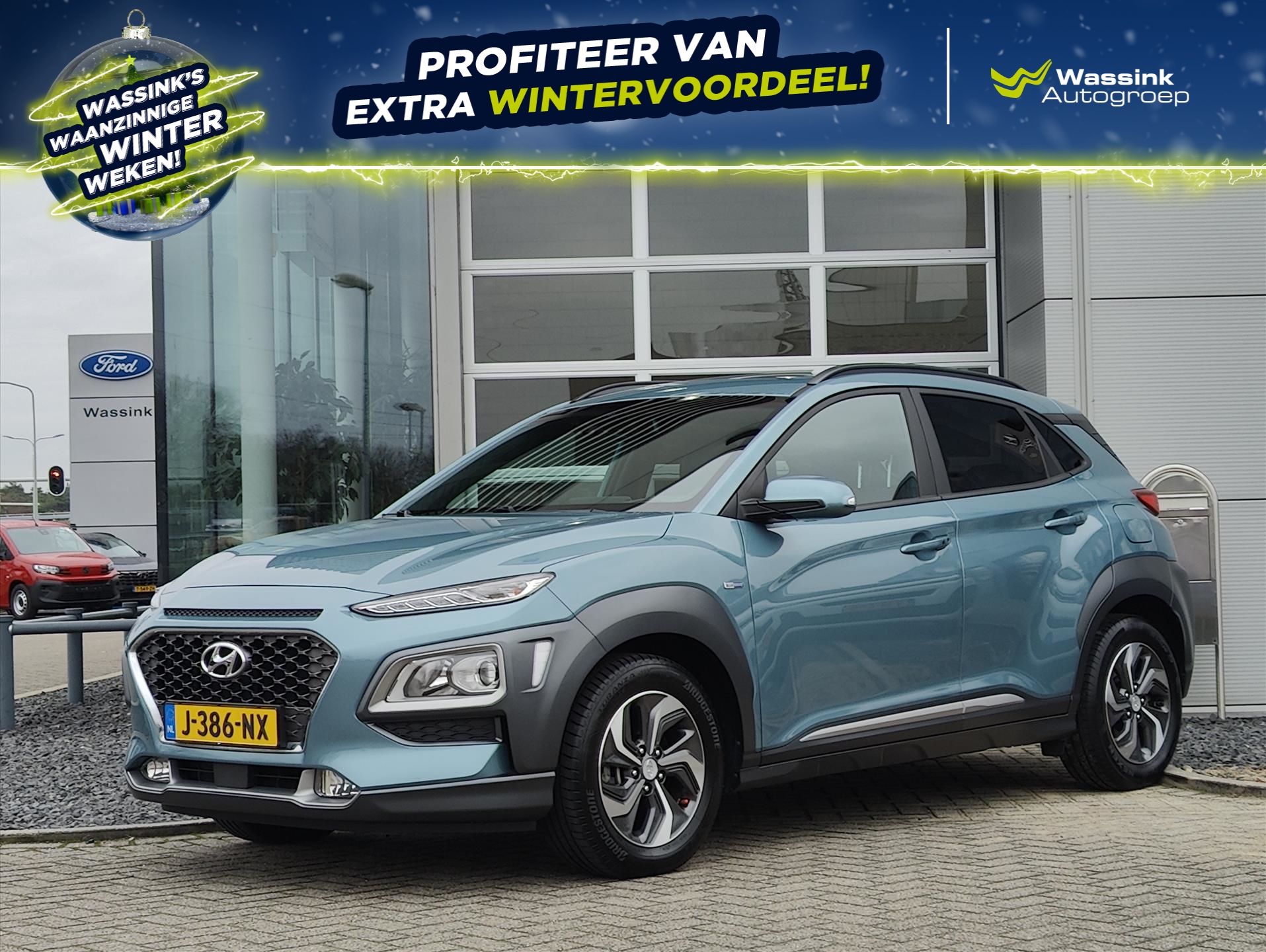 HYUNDAI Kona GDI 141pk HEV 2WD Fashion Design Sky | Automaat | Schuif-/kantel dak | Trekhaak | PDC & Camera Achter | Adaptive Cruise Control | Carplay |