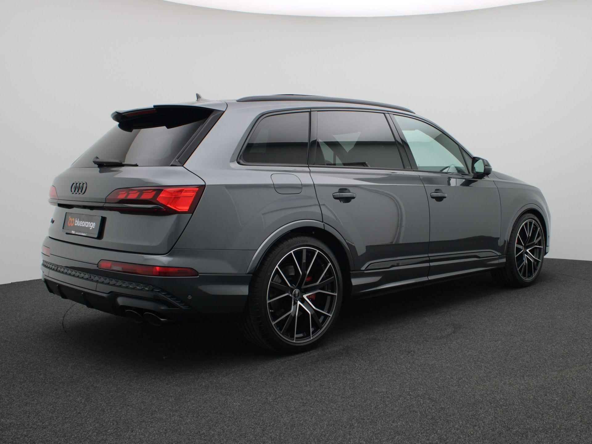 Audi Q7 4.0 TFSI SQ7 quattro 507PK S-Tronic 7-persoons advanced onderstel, panoramadak, trekhaak, standkachel, 360 gr. camera, leder, Bang&Olufsen, Laser LED,winterpakket Plus, stoelventilatie, alarm, 22'' lichtmetaal - 3/70