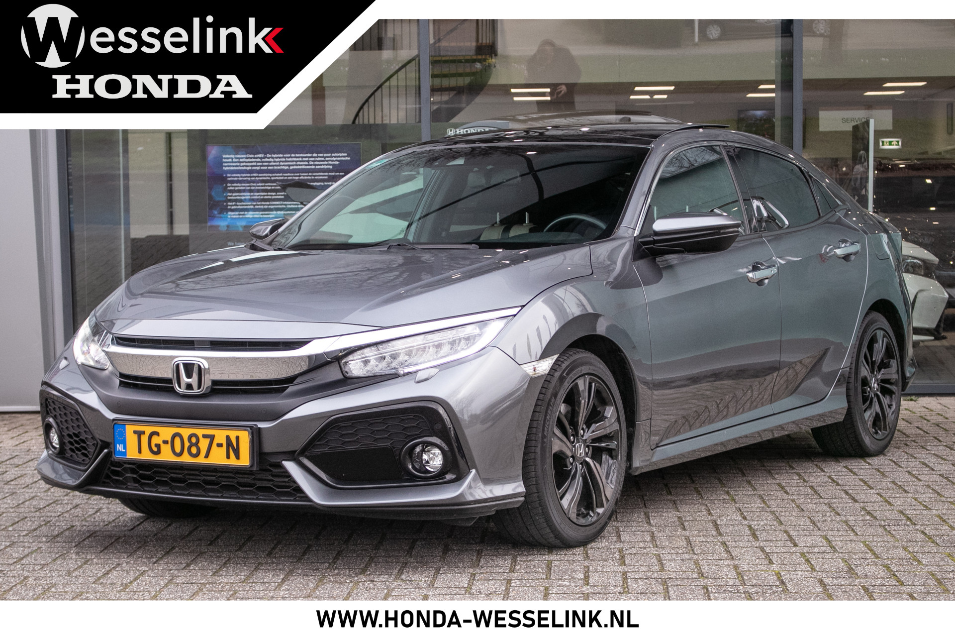Honda Civic 1.5T i-VTEC Prestige Automaat - All-in rijklaarprijs | Dealer onderhouden | Trekhaak | Leder | Navi bij viaBOVAG.nl