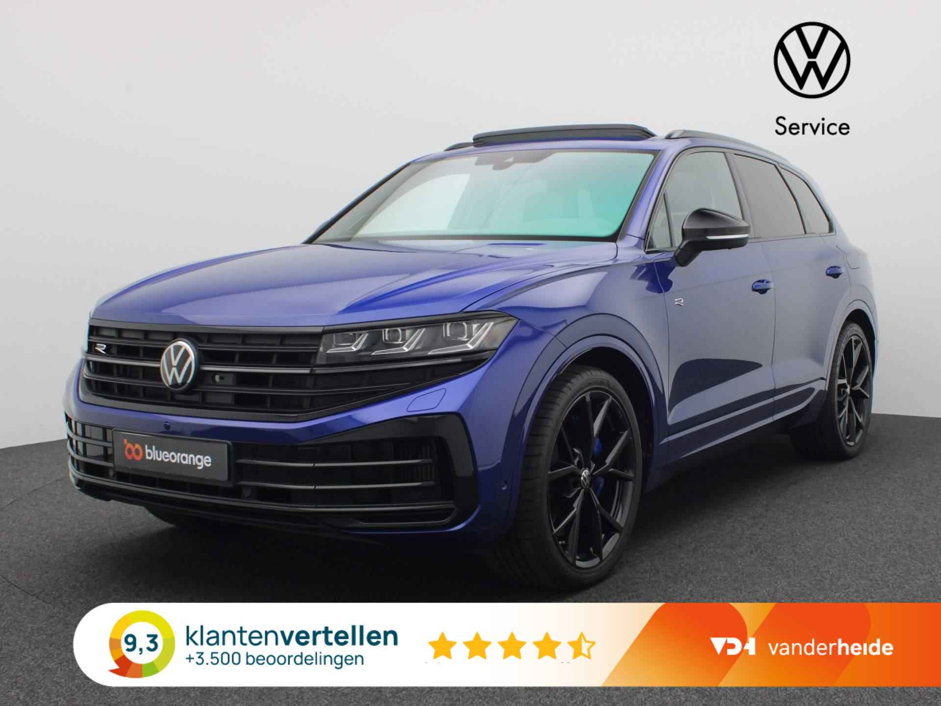 Volkswagen Touareg 3.0 TSi eHybrid 4MOTION R 463PK DSG Alarm, Head-Up Display, Pano-Schuifdak, Servo Sluiting, Nachtzichtcamera, 360gr Camera, Dynaudio, Keyless, Puglia Leder, Trekhaak, 22" LM Velgen