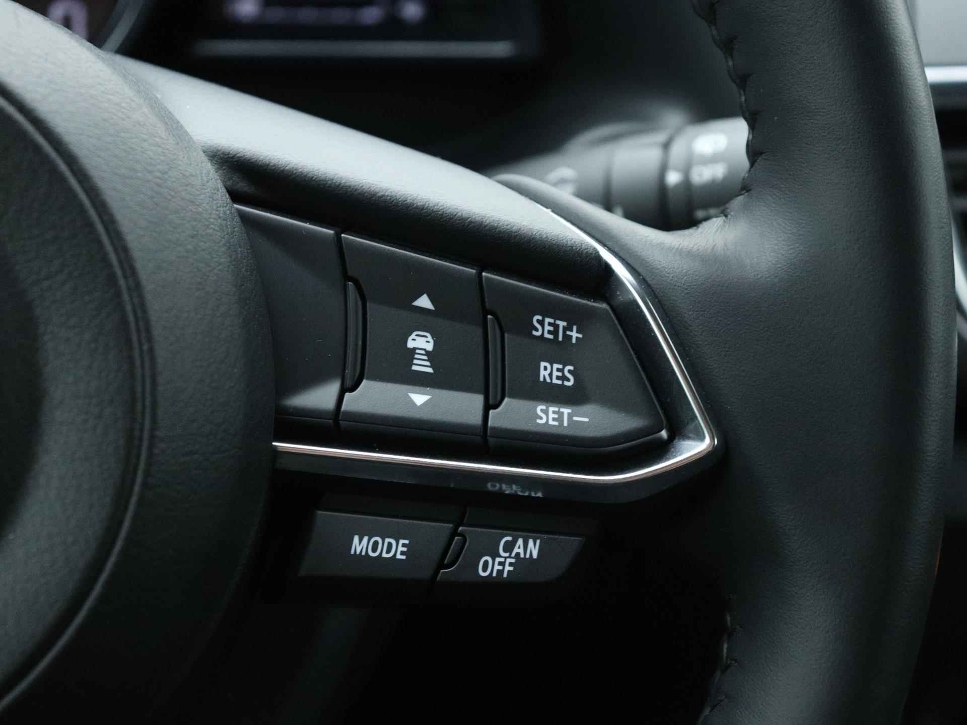 Mazda 3 2.0 SkyActiv-G 120 GT-M 120 PK | Navigatie | Camera | Trekhaak | Adaptive Cruise Control | Climate Control | Stoelverwarming | Parkeersensoren | LED | Lichtmetalen velgen | Privacy glass | - 13/23