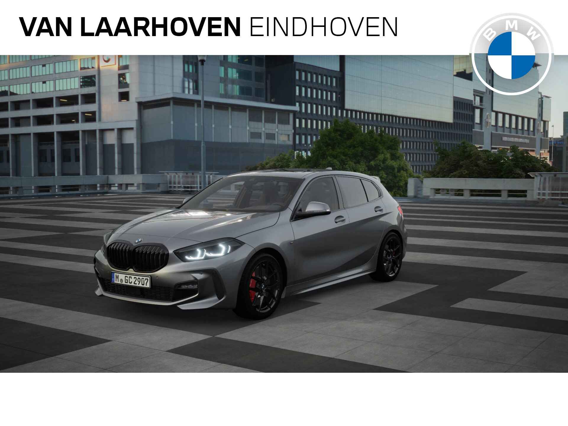 BMW 1-serie 120i High Executive M Sport Automaat / Panoramadak / Adaptieve LED / Active Cruise Control / M Sportstoelen  / Comfort Access / Parking Assistant - 1/11