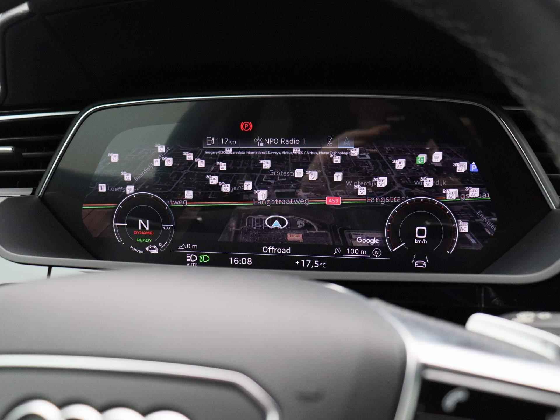 Audi e-tron Sportback S quattro 95 kWh 500 PK | Navigatie | 22 Inch wielen | Remzadels Rood | S-Sportstoelen | Optiek zwart pakket | Airco | Camera | - 27/52