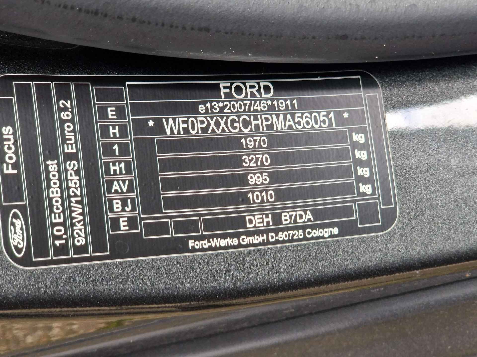 Ford Focus Wagon 1.0 EcoBoost AUTOMAAT Titanium X Garantie t/m sept.2026 - 45/47