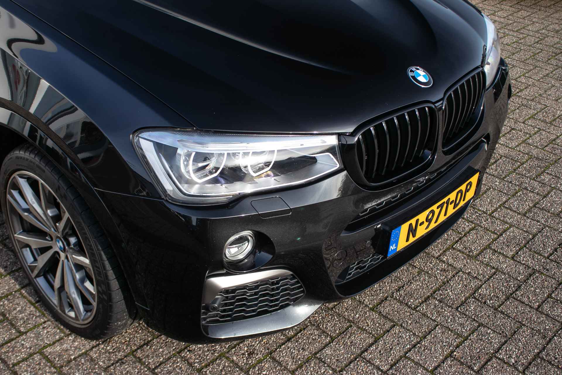 BMW X4 M40i High Executive Automaat 361 PK - All in rijklaarprijs | Schuifdak | Trekhaak wegkl. | Leder | Mem. stoelen | Nav - 33/61