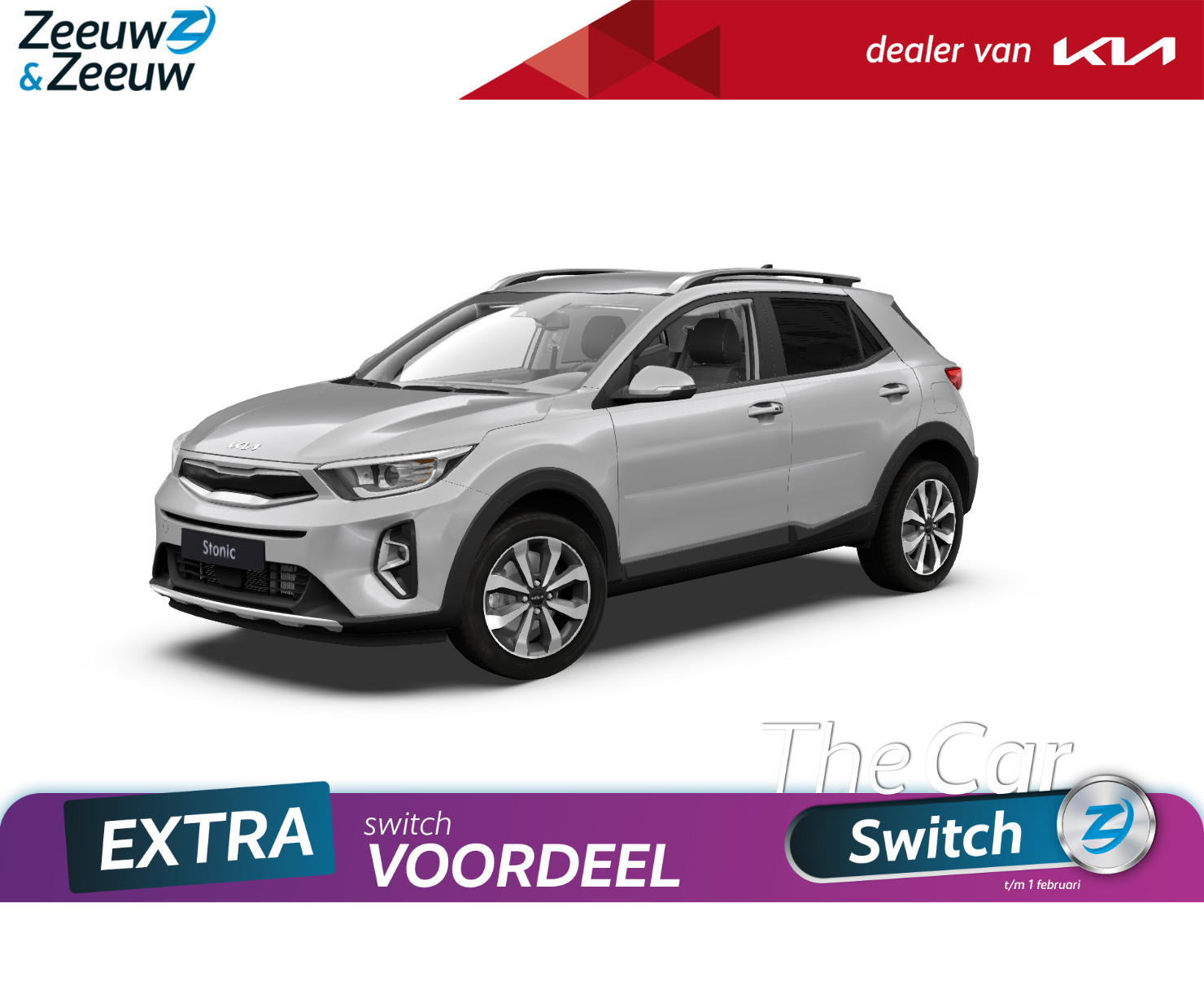 Kia Stonic 1.0 T-GDi MHEV DynamicPlusLine | Nieuw te bestellen | €1750,- INRUILPREMIE | Private lease v.a. €399,- | Stoel- & stuurwielverwarming | Climate Control | 16" inch Lichtmetalen velgen |