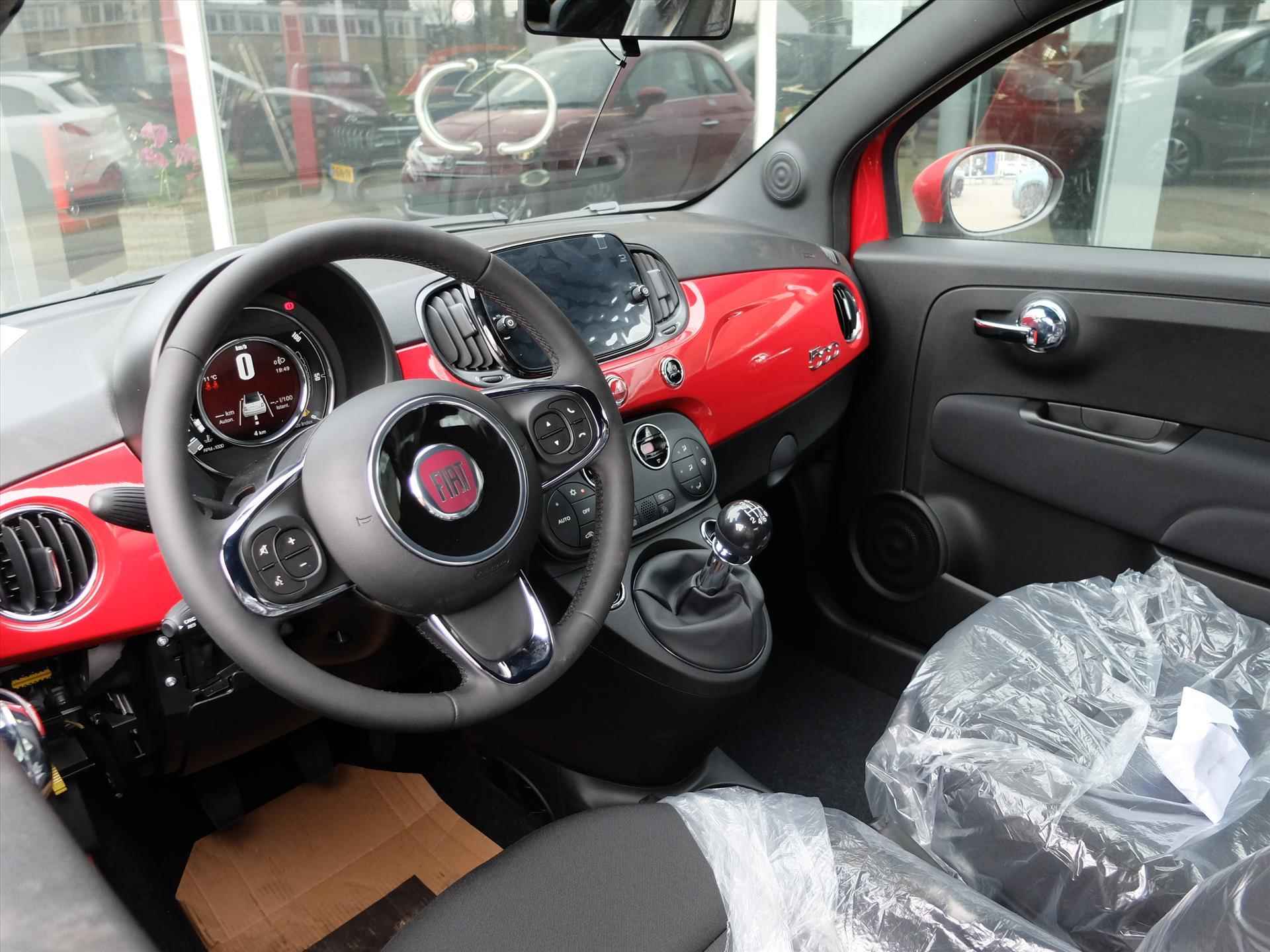 Fiat 500C Hybride 1.0 Dolcevita Cabrio Carplay Direct Leverbaar - 8/18