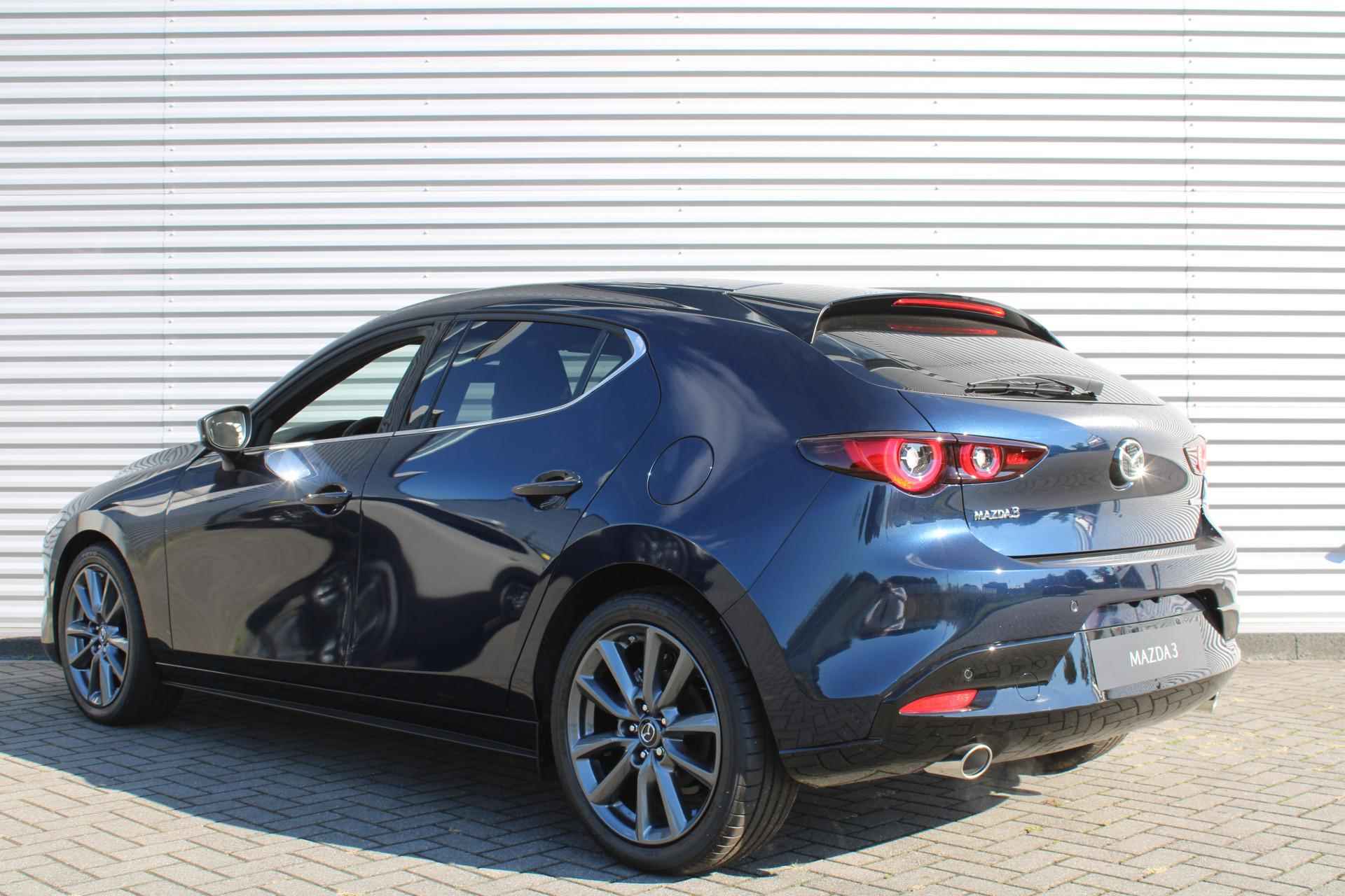 Mazda 3 2.0 e-SkyActiv-G 122PK 6MT Exclusive-line | Black Comfort Pack | Driver Assistance & Sound Pack | Design Pack | Hoge Korting | Uit voorraad leverbaar | Private Lease vanaf €469,- per maand | - 6/29