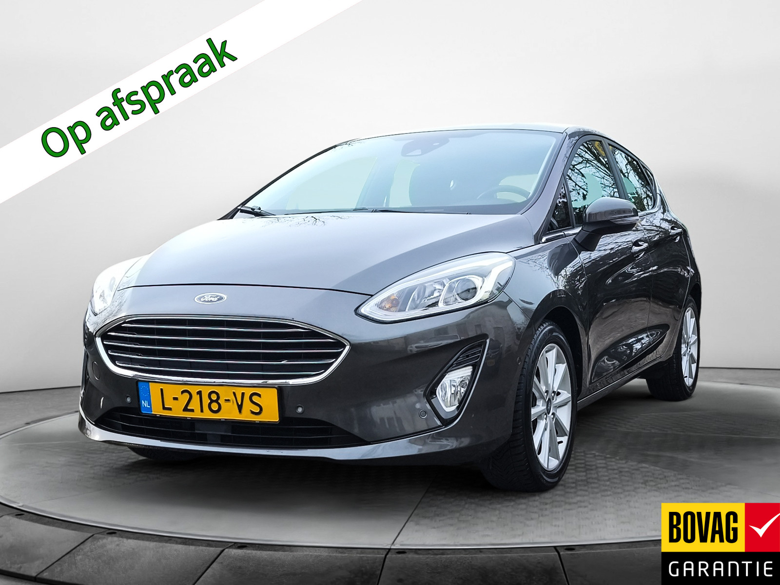 Ford Fiesta 1.0 EcoBoost Titanium (100 PK) 1e-Eig. Ford-Dealer-Onderh. BOVAG-Garantie. Navigatie/Apple-Carplay/Android-Auto, Adaptive-Cruisecontrol, Parkeersensoren-V+A. Achteruitrijcamera, Stoelverwarming, Sportstoelen, Lm-Velgen-16I Privacy-Glas