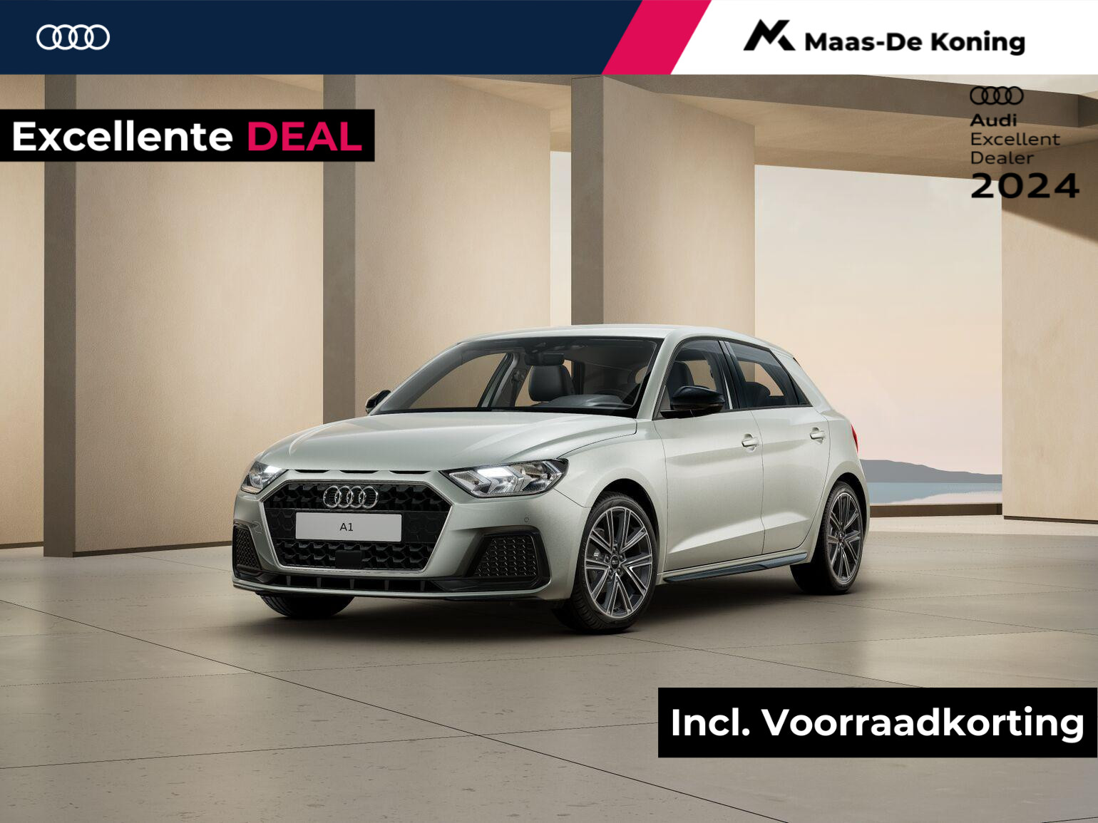 Audi A1 Sportback 25 TFSI Advanced edition · Cruise control · Afgevlakt sportstuur · Parkeerhulp plus