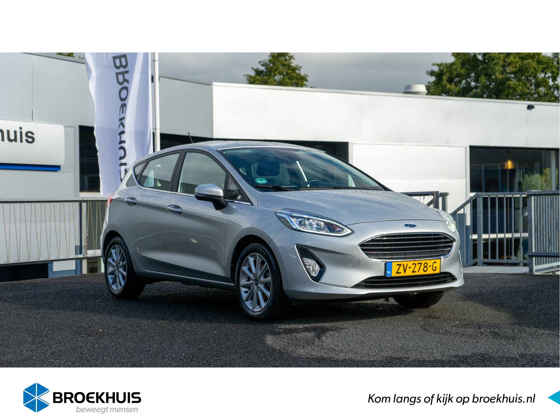 Ford Fiesta 1.0EB Titanium 100pk | Clima, Cruise, Navigatie, Carplay, Lichtmetalenvelgen - 1/21