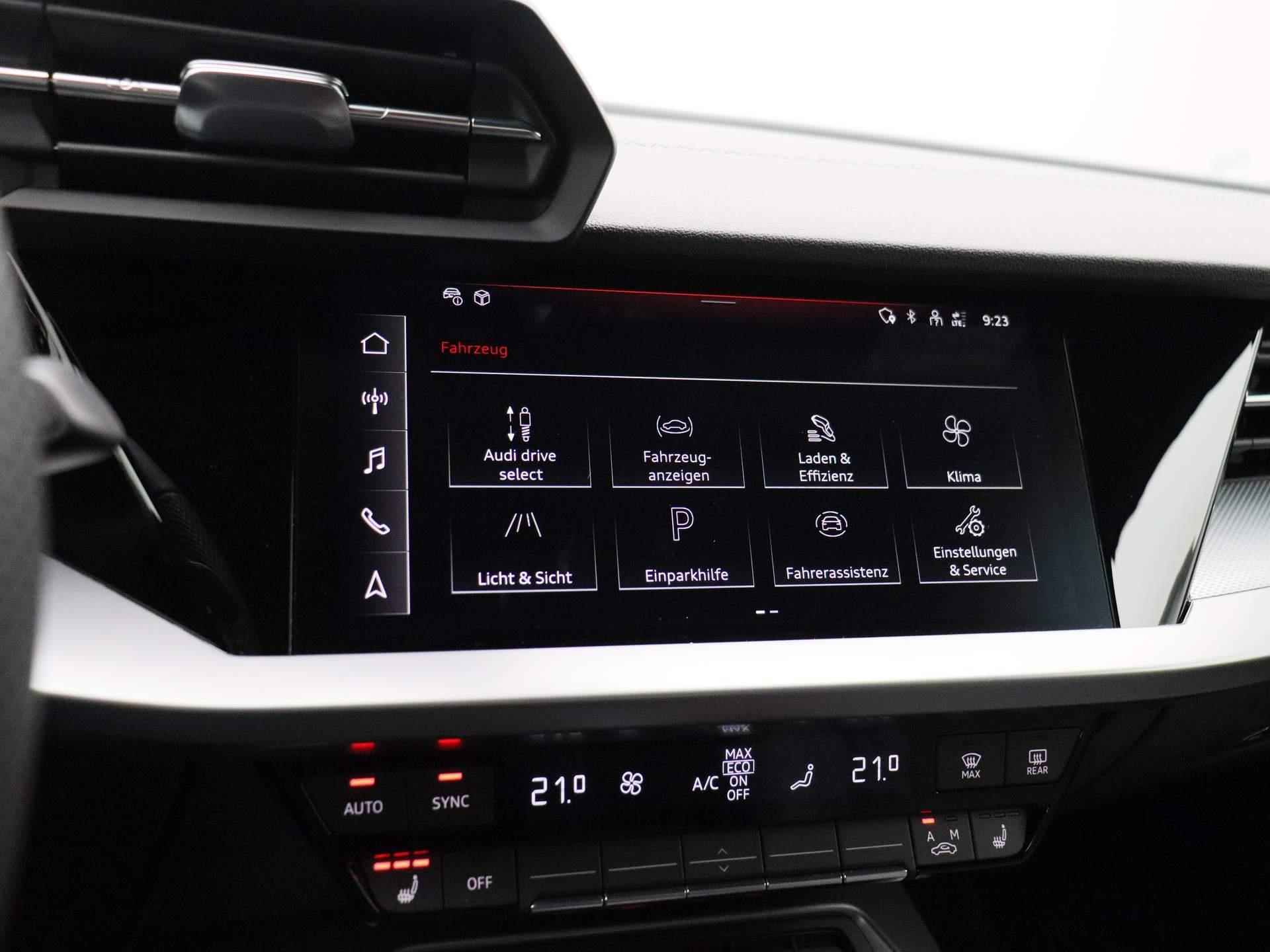 Audi A3 Sportback 45 TFSI e S edition Competition 245 PK | Automaat | S-line interieur | S-line exterieur | Automaat | Navigatie |  Cruise Control | Half-Leder | Parkeersensoren | Stoelverwarming | Lichtmetalen velgen | Climate Control | Fabrieksgarantie | - 35/46