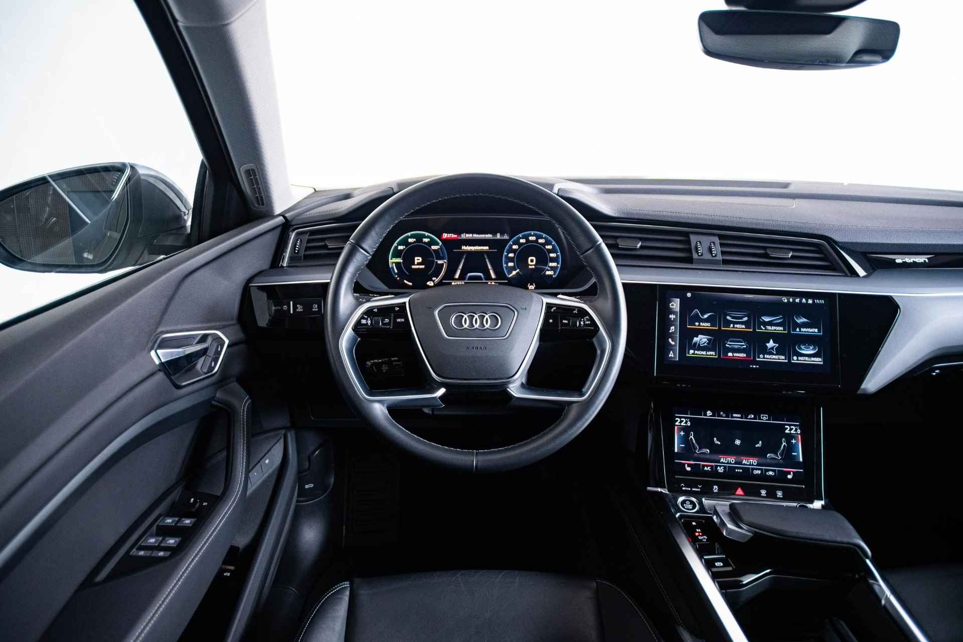 Audi e-tron 55 quattro Advanced edition Plus 95 kWh Elektrisch verstelbare/verwarmde voorstoel - 21 inch - Diefstalalarm - Camera - Assistentiepakket Tour - Verkeersbordherkenning - Ambiente lichtpakket - Audi sound system - 14/66