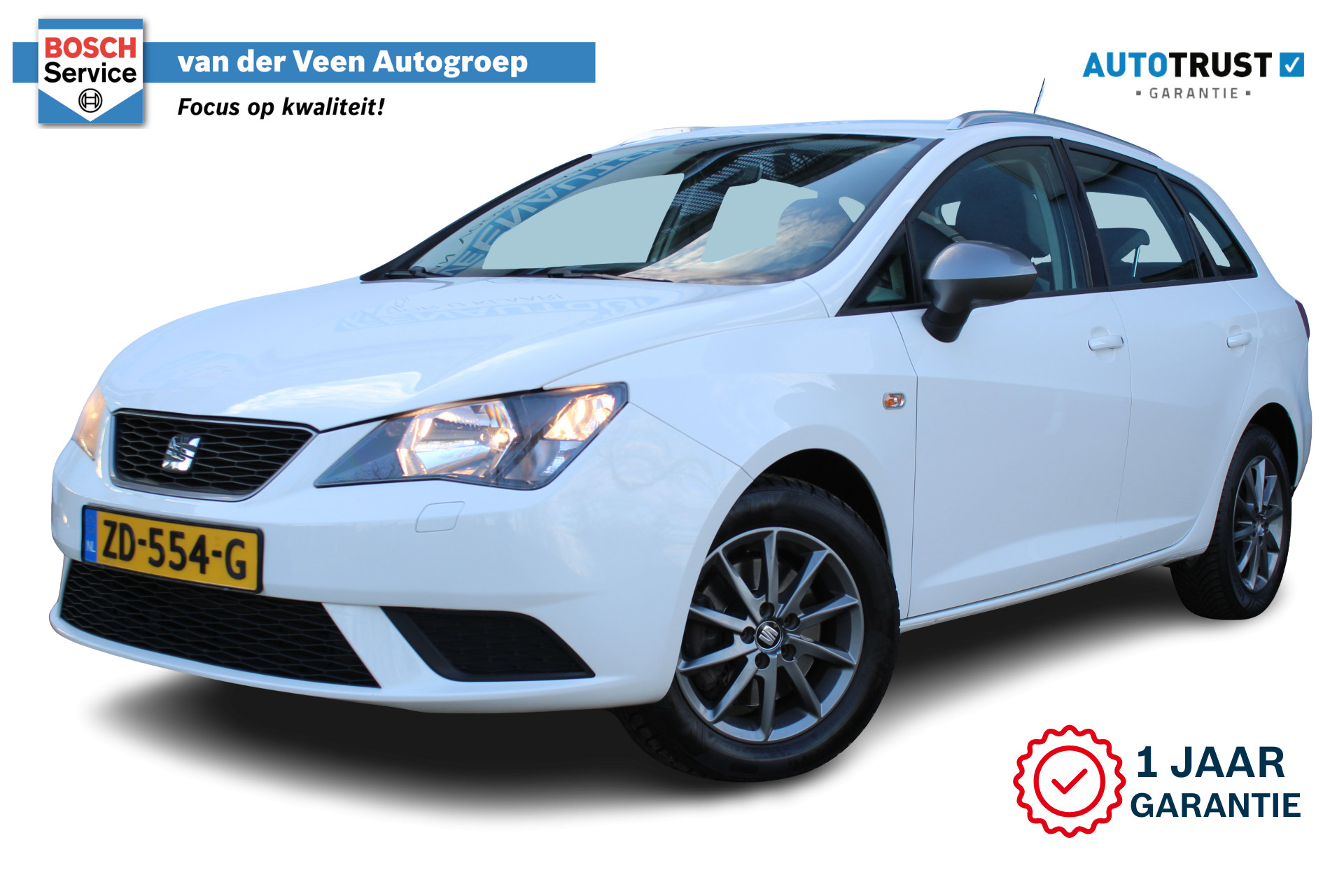 SEAT Ibiza ST EcoTSI Style Connect | Incl. 12 maanden Garantie | Stoelverwarming | Cruise controle | Climate controle | Parkeersensoren achter | 15 Inch LMV | DSG automaat | Isofix | Centrale deurvergrendeling met afstandsbediening |