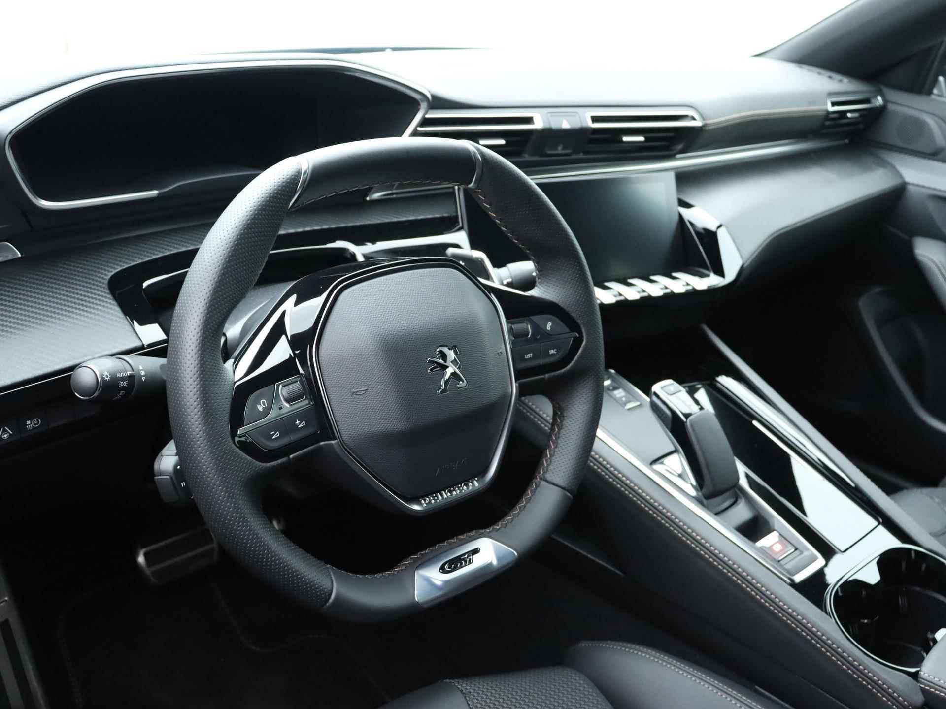 Peugeot 508 HYbrid GT 225pk Automaat | Navigatie | Adaptieve CruiseControl | 18" LMV | Elektrische Achterklep | Voorstoelen Verwarmd | - 23/40