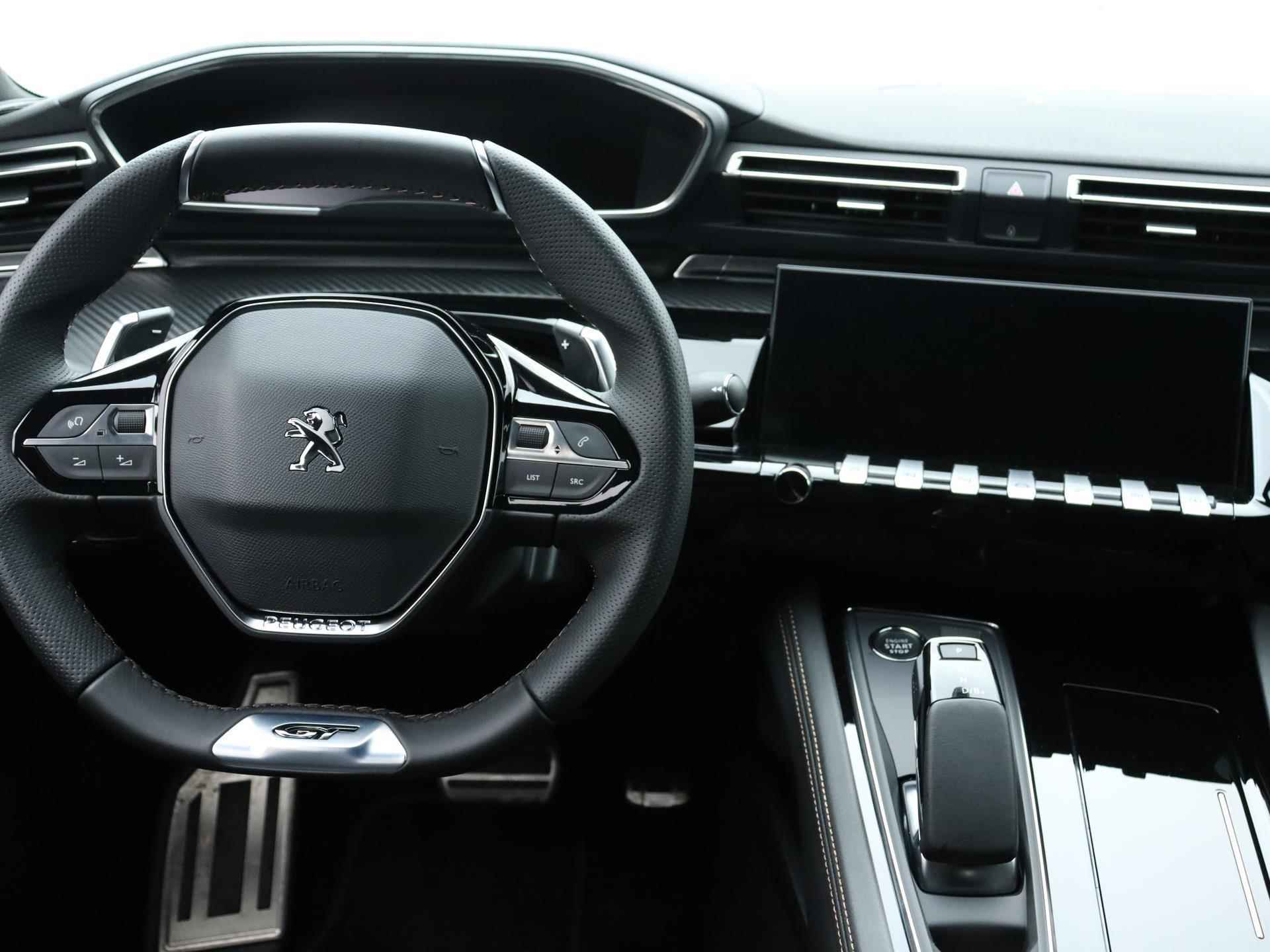 Peugeot 508 HYbrid GT 225pk Automaat | Navigatie | Adaptieve CruiseControl | 18" LMV | Elektrische Achterklep | Voorstoelen Verwarmd | - 25/40