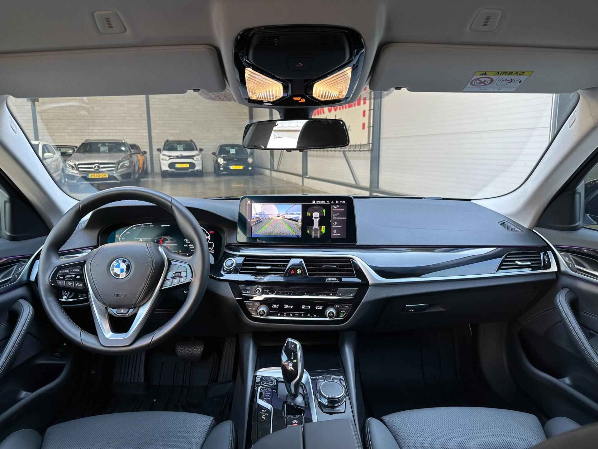 BMW 5-serie Touring 530e + Leder | Camera | Apple | LED | 20'' | ACC | 12 Maanden BOVAG - 14/31