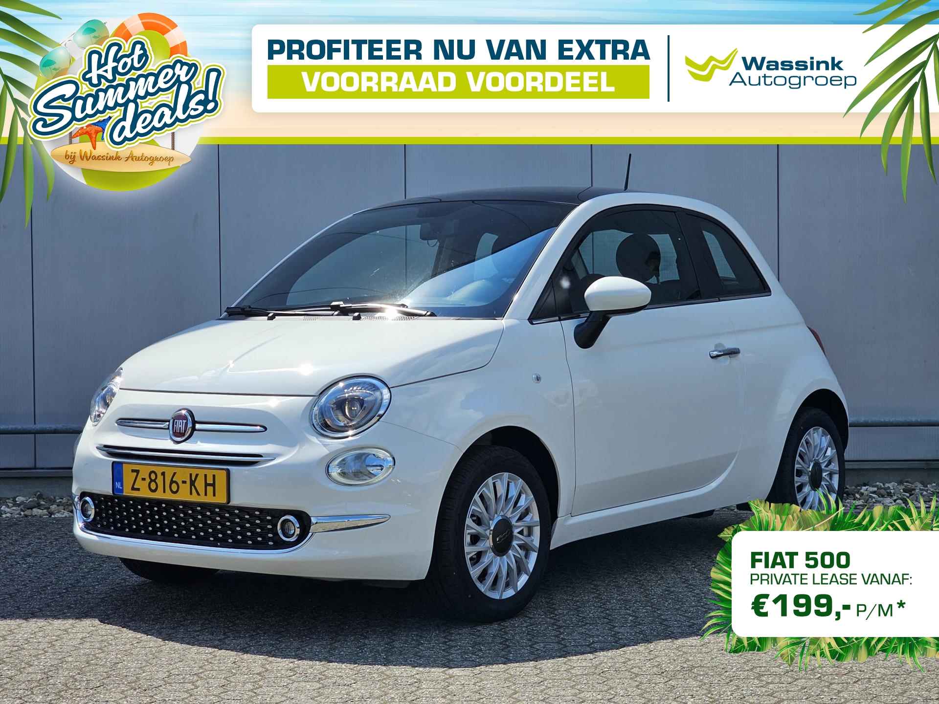 Fiat 500 1.0 Hybrid 70pk Dolcevita Finale | Apple CarPlay / Android Auto | Cruise Control | Parkeersensoren | Uit voorraad leverbaar! - 1/38