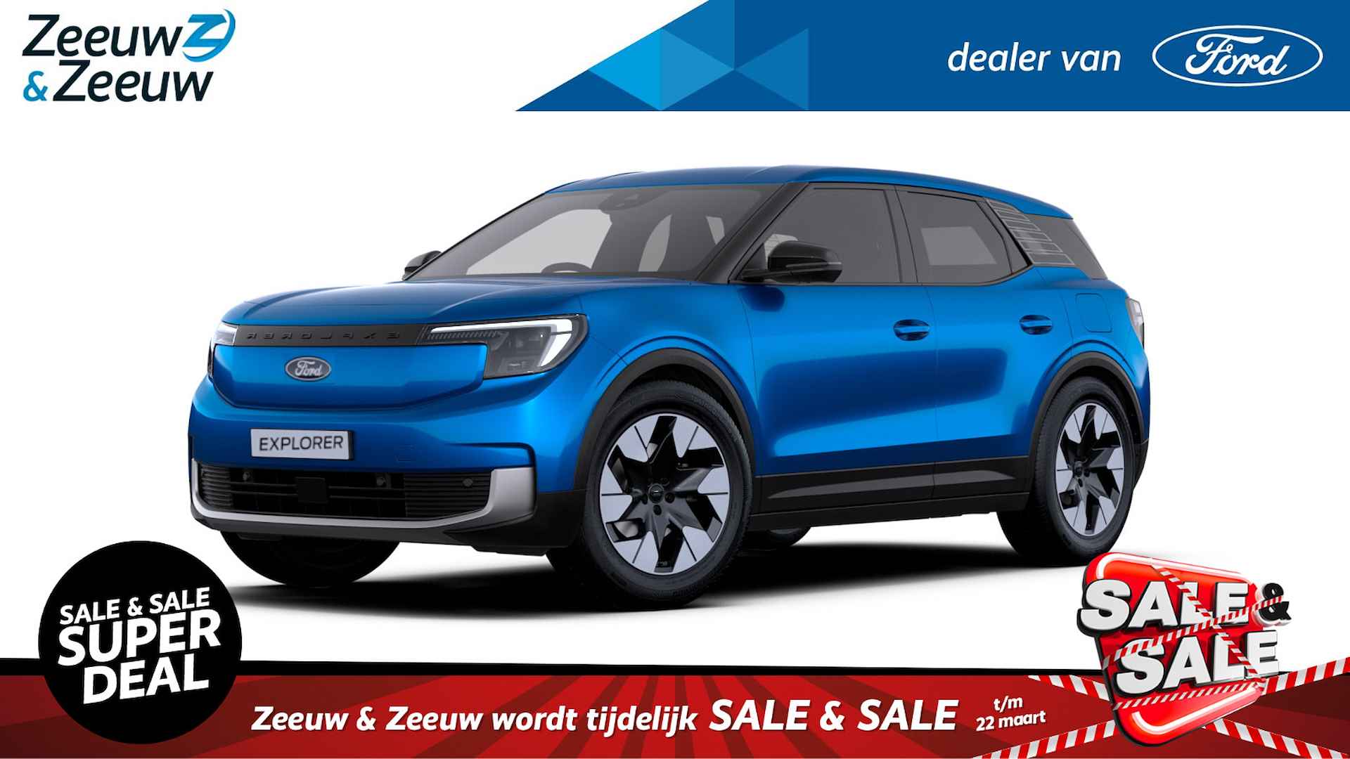 Ford Explorer Premium Extended Range AWD 79 kWh  | Nieuw te bestellen bij Zeeuw & Zeeuw Ford Alphen | Prijs inclusief 2000 euro Ford Voordeel | Financiering via Ford Options mogelijk | Automaat