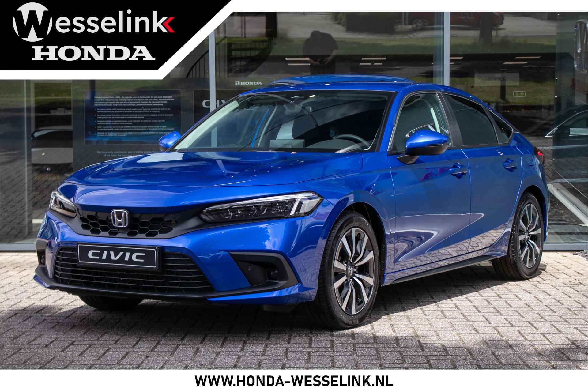 Honda Civic 2.0 e:HEV Elegance - Cons. prs rijklr | Honda Sensing | navi!