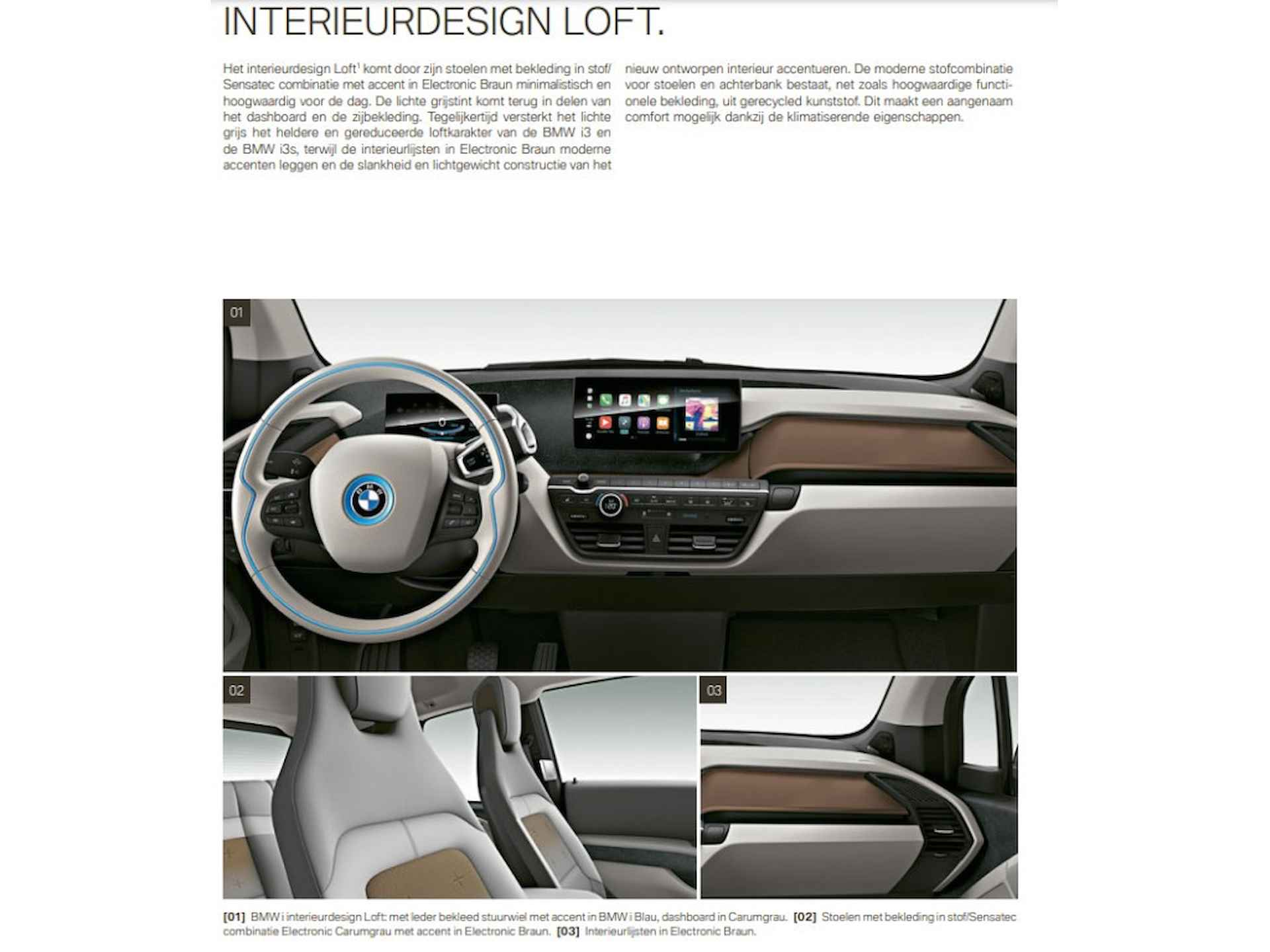 BMW i3 Executive 120Ah/ 42 kWh LED/Loft//3-Fase/ 20"Jetblack/Camera - 19/38