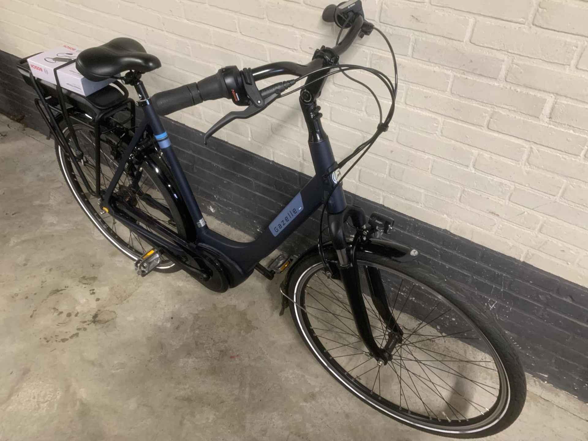 Gazelle Paris C7 HMB Dli61 N7 Elektrische Stadsfietsen navy blue matt - 2/4