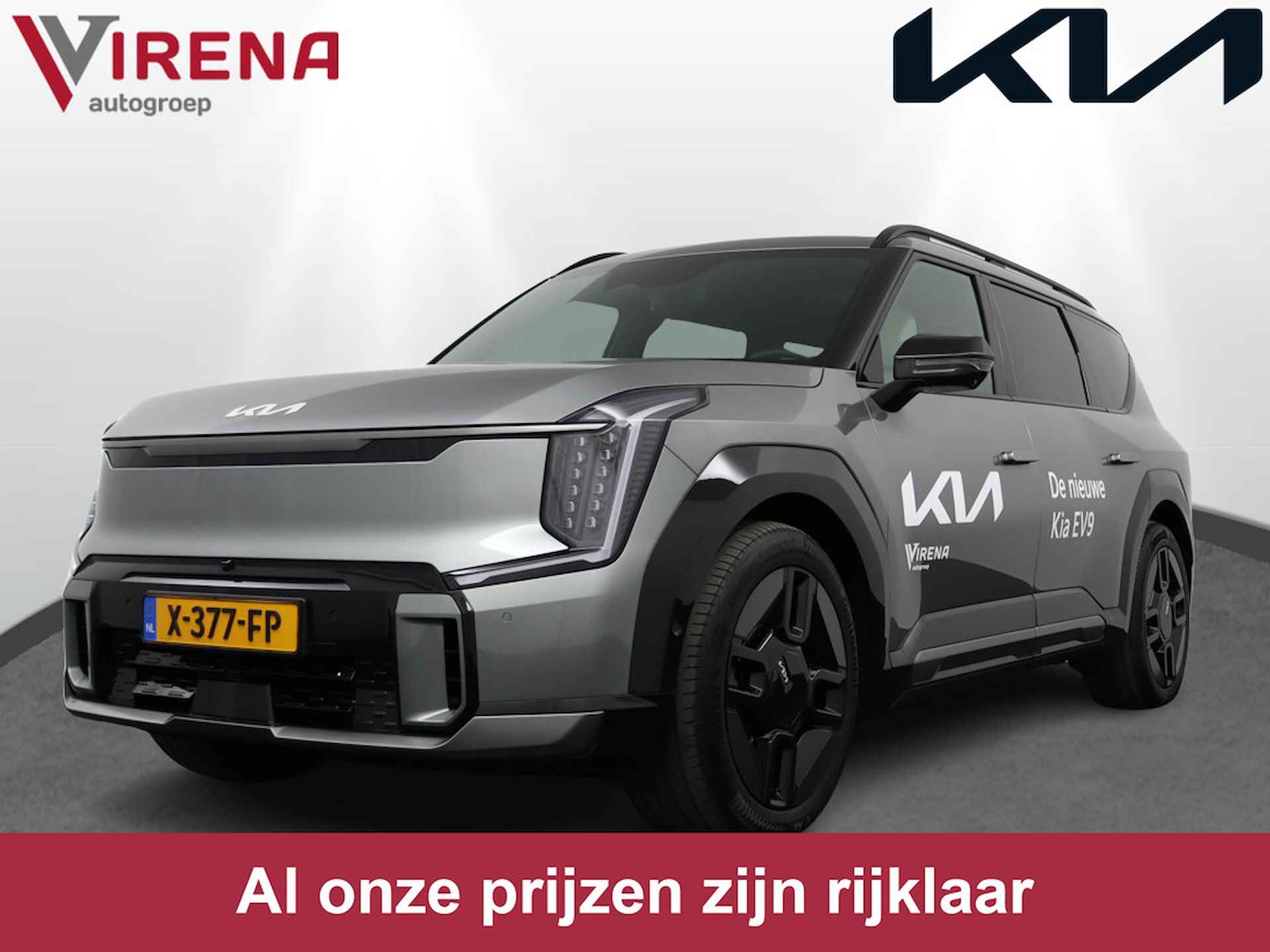 Kia EV9 Launch Edition GT-Line AWD 100 kWh - DIRECT LEVERBAAR! - 7 Persoons - 505KM Actieradius WLTP - Fabrieksgarantie tot 10-2030 - 1/89