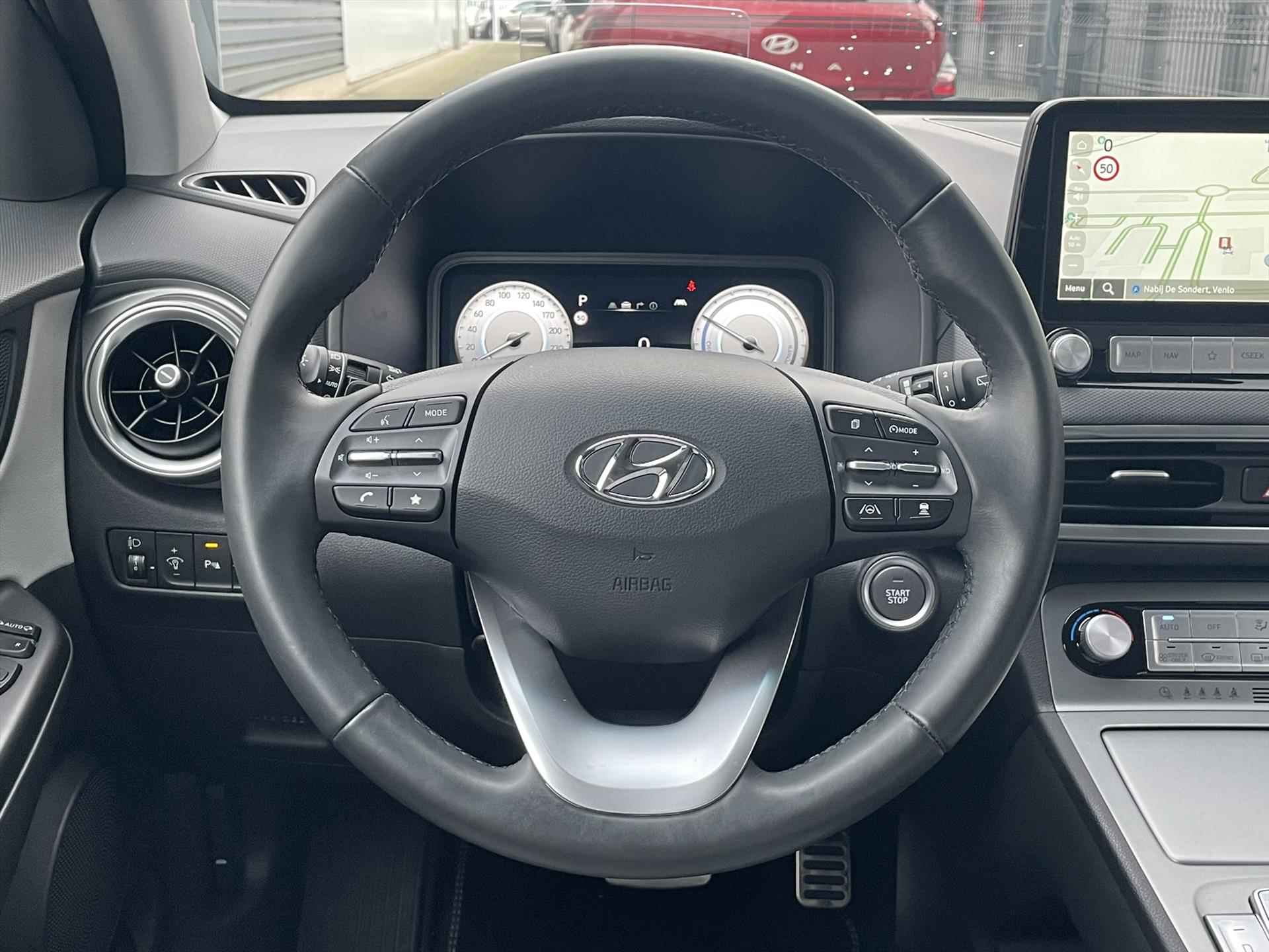 HYUNDAI Kona 64 kWh 204pk Aut Business| Leder interieur | Stoelverwarming | Bluelink | Krell Premium Audio | Smart Cruise Control | - 17/42