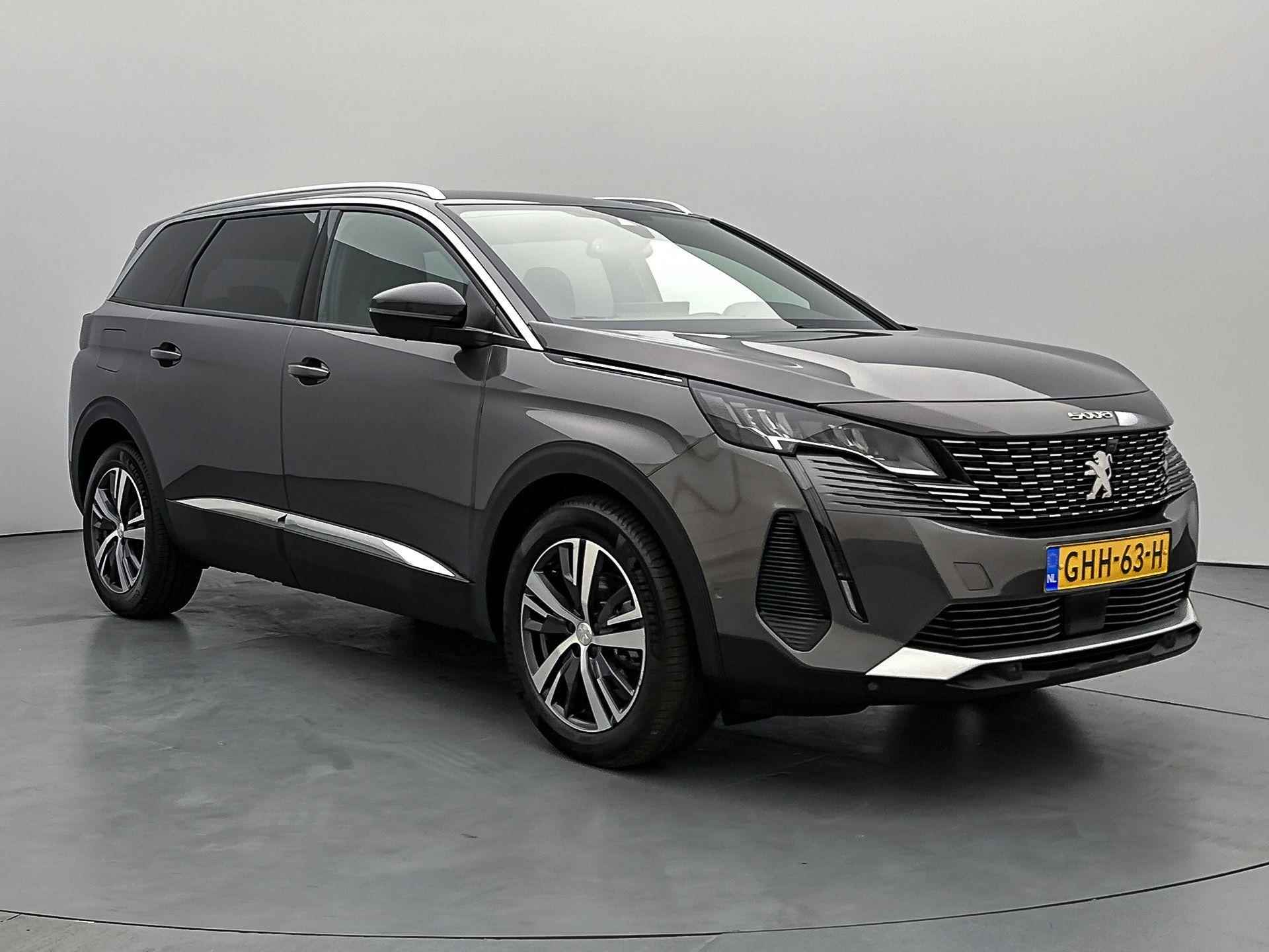 Peugeot 5008 SUV Allure Pack Business 130pk Automaat | Navigatie | Achteruitrijcamera | Climate Control | Keyless | Dodehoeksensor | Parkeersensoren v+a | Cruise Control | Led koplampen | Apple Carplay / Android Auto | Bluetooth | DAB+ radio | Donker getint glas | 18" lichtmetalen velgen | - 3/33