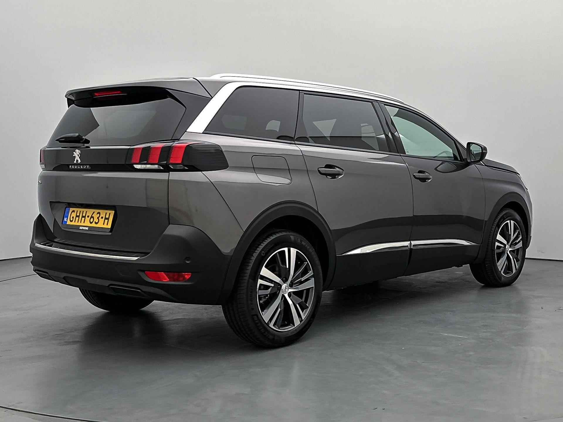 Peugeot 5008 SUV Allure Pack Business 130pk Automaat | Navigatie | Achteruitrijcamera | Climate Control | Keyless | Dodehoeksensor | Parkeersensoren v+a | Cruise Control | Led koplampen | Apple Carplay / Android Auto | Bluetooth | DAB+ radio | Donker getint glas | 18" lichtmetalen velgen | - 9/33