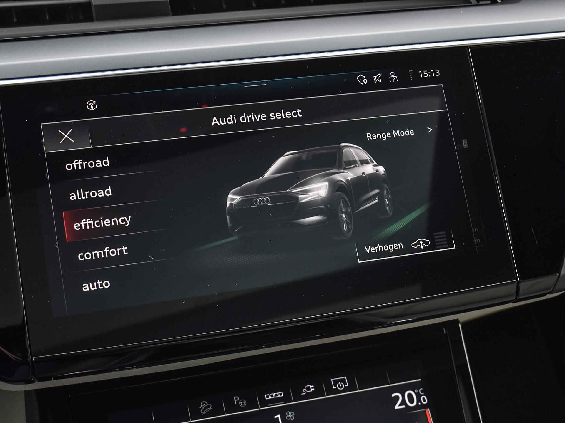 Audi Q8 e-tron 55 Quattro 408 pk Advanced Edition · Comfortsleutel · Verwarmbaar stuur · Glazen panorama dak · Assistentiepakket plus · - 28/33