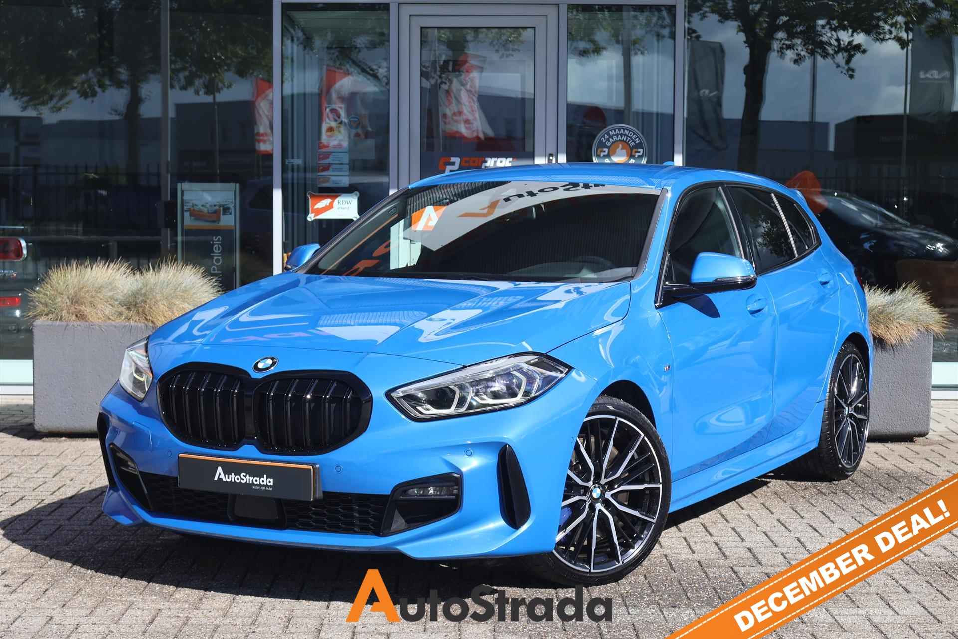 BMW 1-Serie (f40) 118i M-Sport 140PK AUT | Carplay I Misano Blue I Navi I Camera I Kuipstoel - 1/55