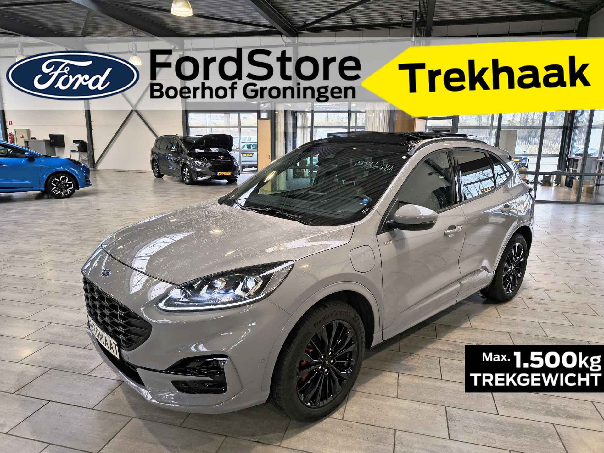 Ford Kuga 2.5 PHEV 225pk Graphite Tech I Pano | Trekhaak | Adapt Cruise | Winter Pack I 2 Camera's | Adapt. LED | fabr. gar. tm 02-2028 - 1/18