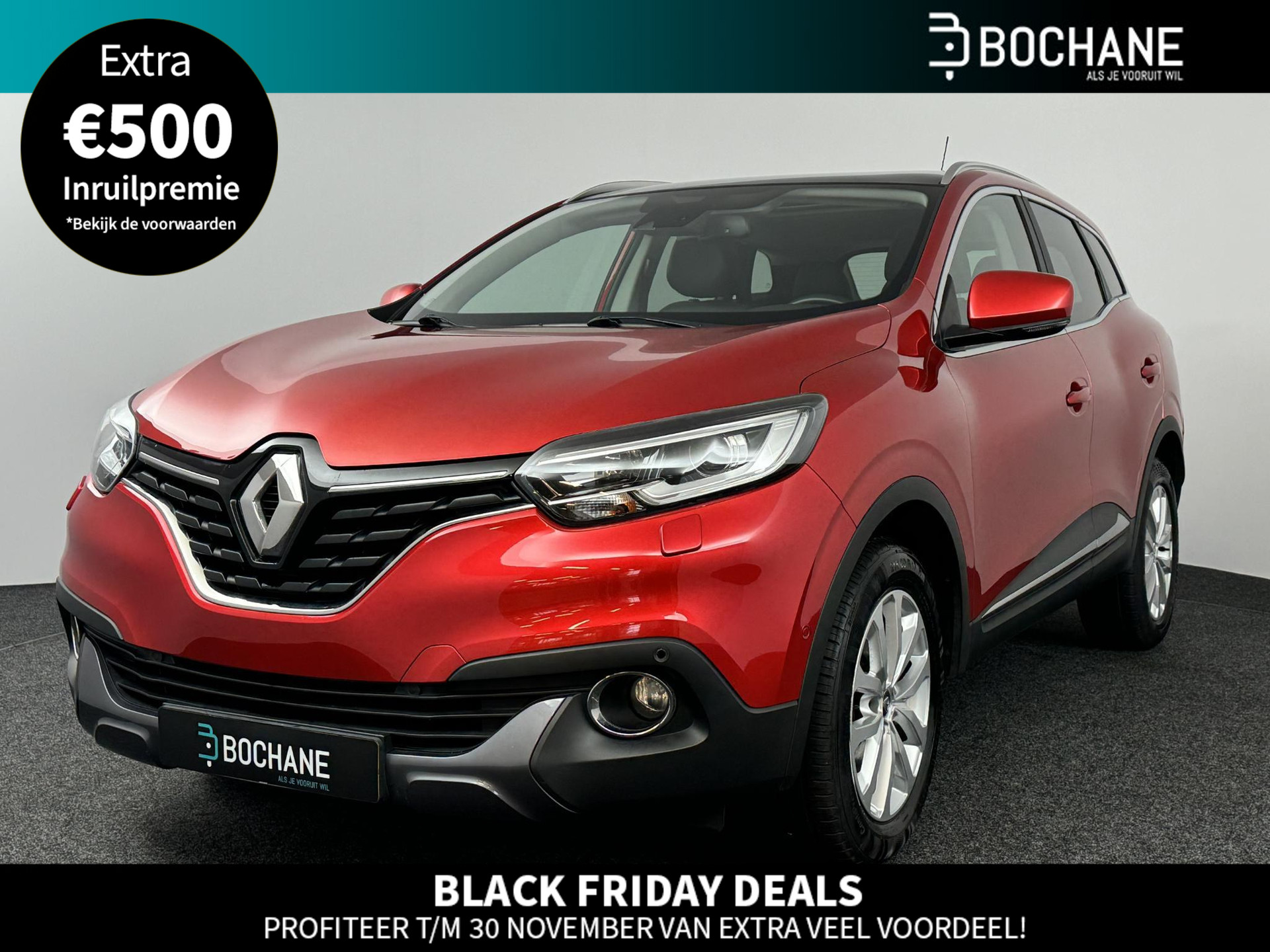 Renault Kadjar 1.2 TCe 130 EDC Intens | 1e eigenaar + dealer onderhouden | Leder | Panodak | Trekhaak | Stoel- en voorruitverwarming | PDC V+A + Camera