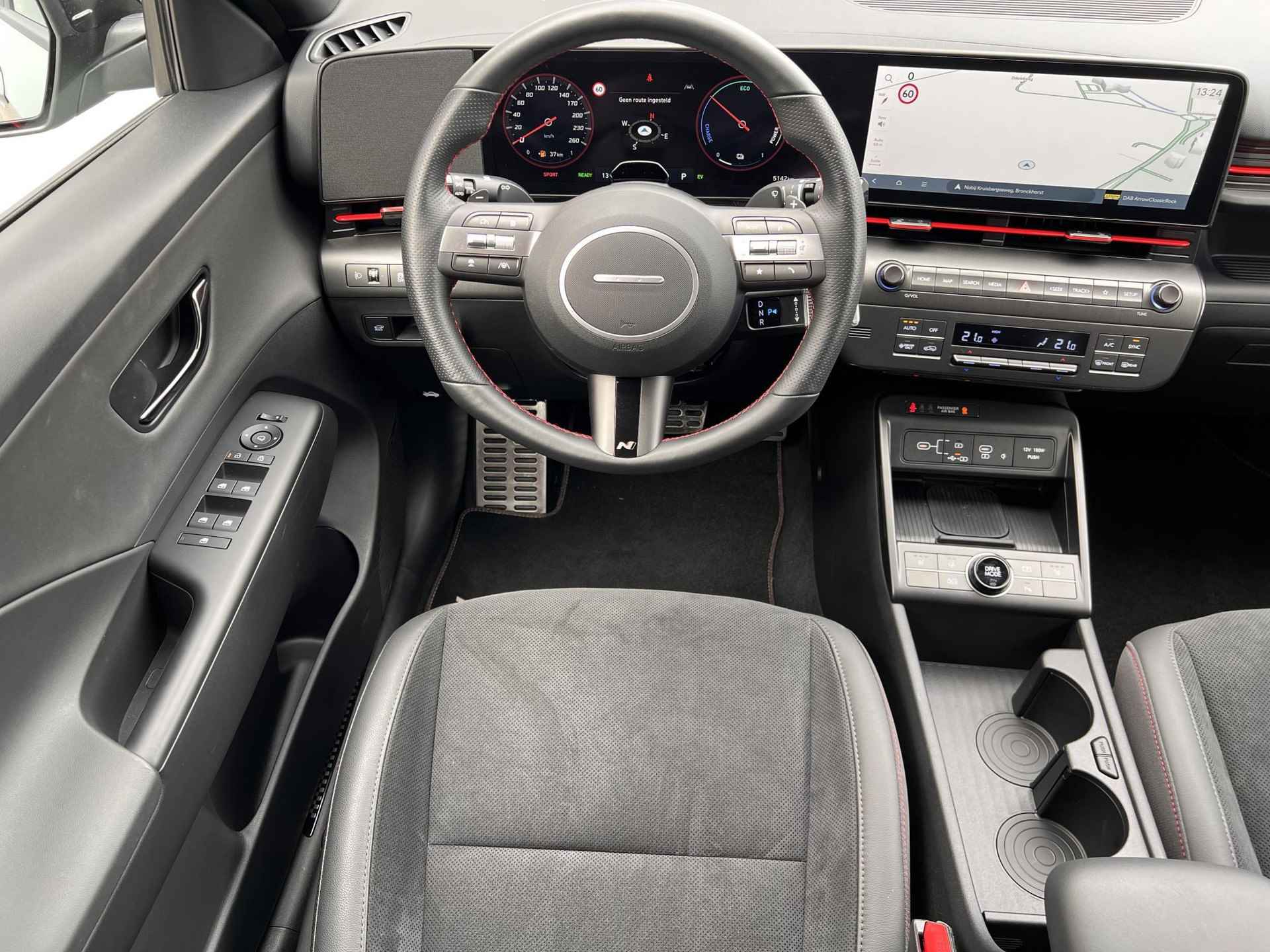 Hyundai Kona 1.6 GDI HEV N Line Automaat / Navigatie Bluelink / Apple Carplay Android / Stuur- stoel- en achterbankverwarming / Camera 360° / - 43/66
