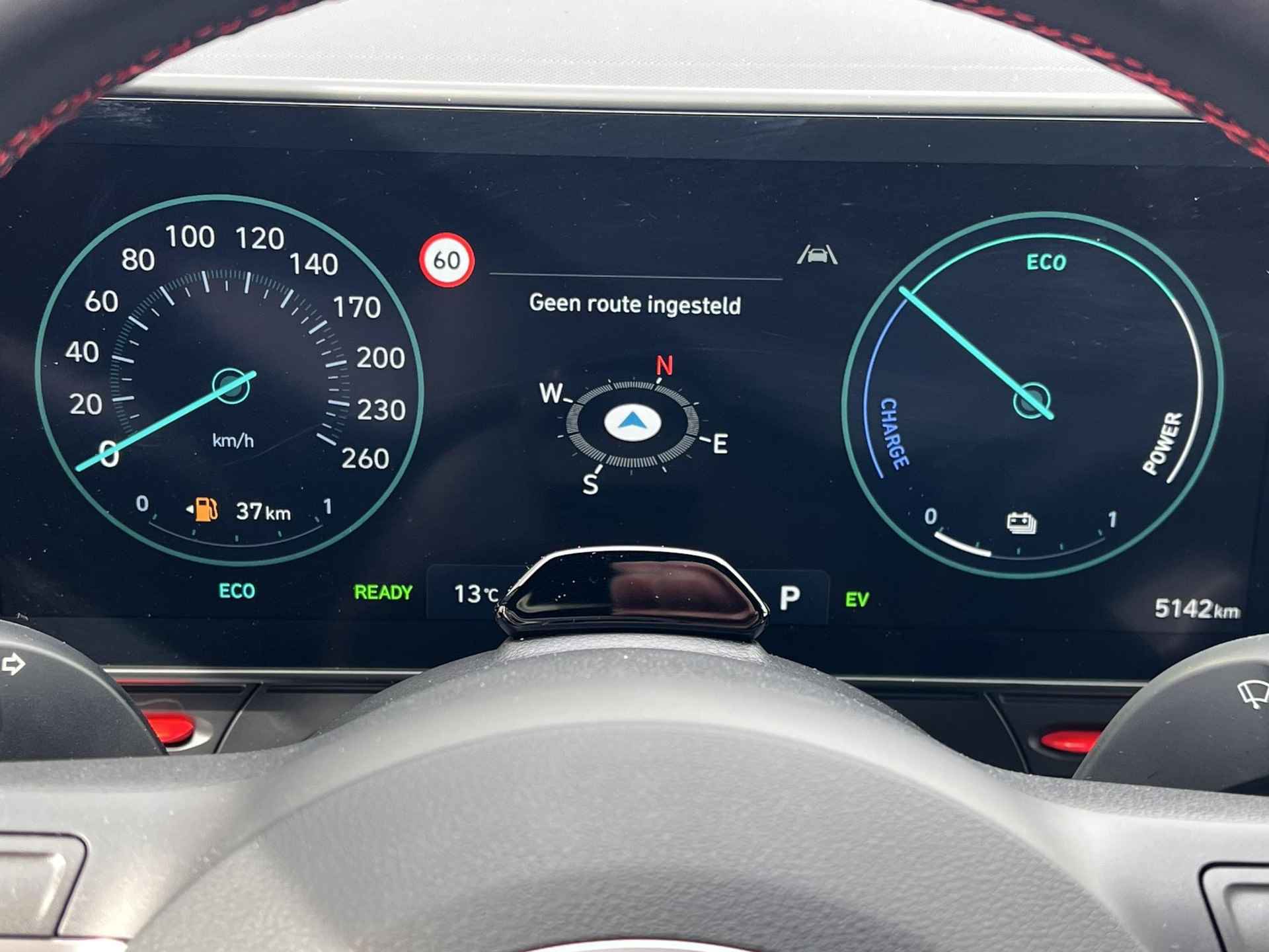 Hyundai Kona 1.6 GDI HEV N Line Automaat / Navigatie Bluelink / Apple Carplay Android / Stuur- stoel- en achterbankverwarming / Camera 360° / - 44/66