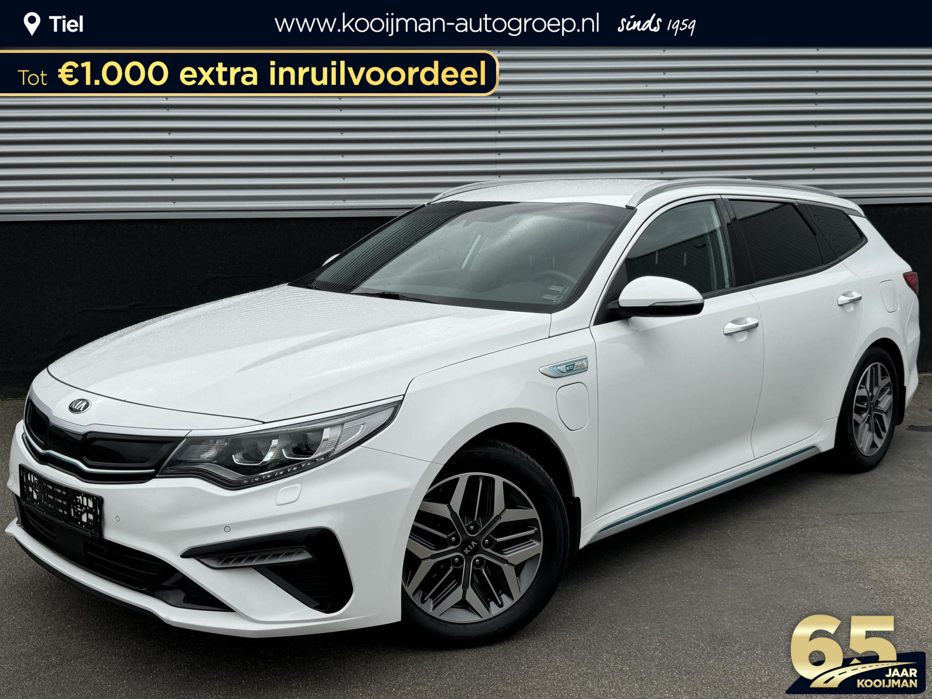 Kia Optima Sportswagon 2.0 GDI PHEV ExecutiveLine Navigatie, Lederen bekleding, Trekhaak, Elektrische stoel + Geheugen, Stoelkoeling + Verwarming, Stuurwielverwarming