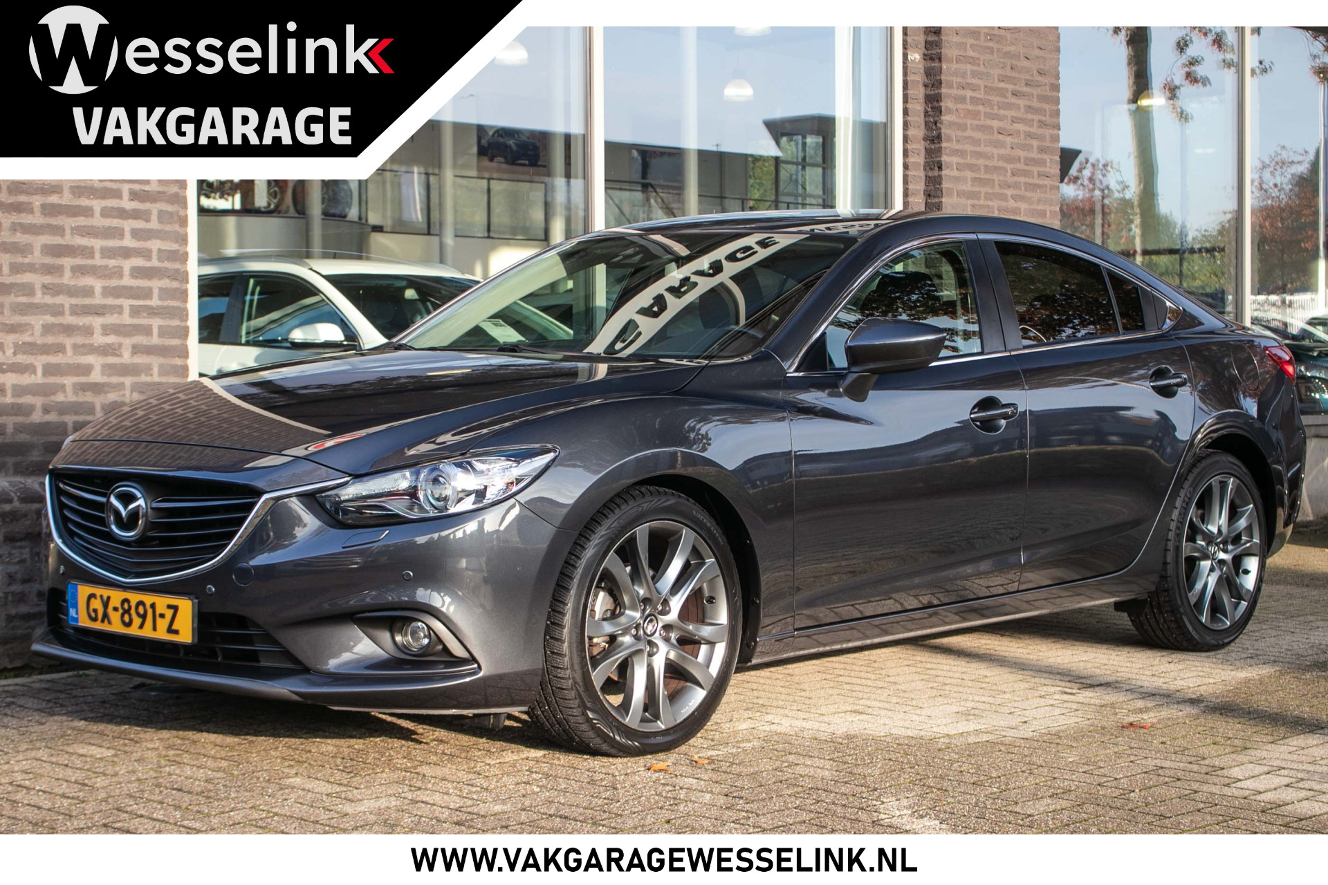 Mazda 6 2.0 HP Skylease+ - All-in rijklrprs | Navi | Cruise | Dodehoek det. | Stoelverw.