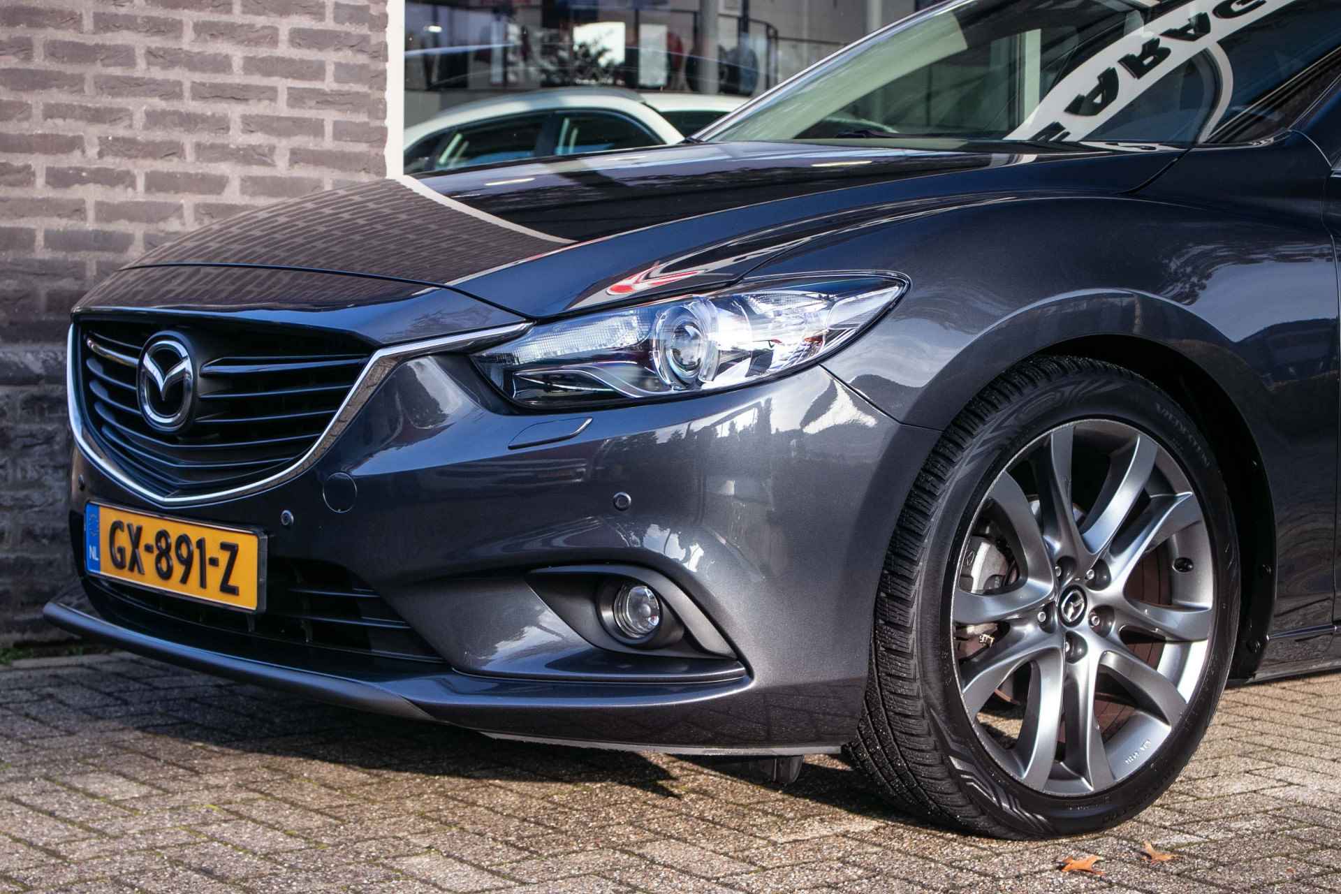 Mazda 6 2.0 HP Skylease+ - All-in rijklrprs | Navi | Cruise | Dodehoek det. | Stoelverw. - 26/38