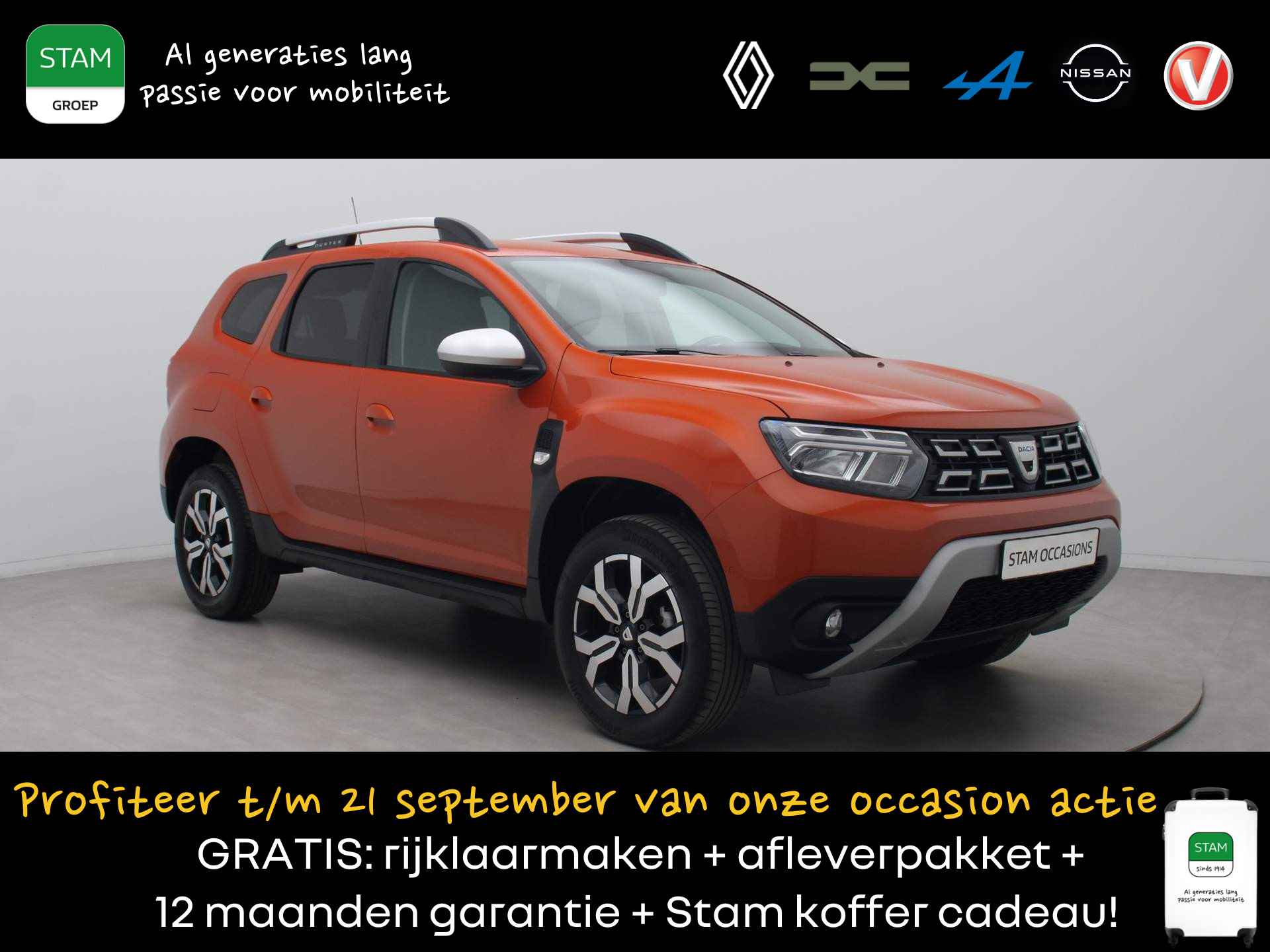 Dacia Duster TCe 150pk Prestige EDC/AUTOMAAT 360° Camera | Climate | Leder | Navi | Stoelverw. | Trekhaak - 1/42