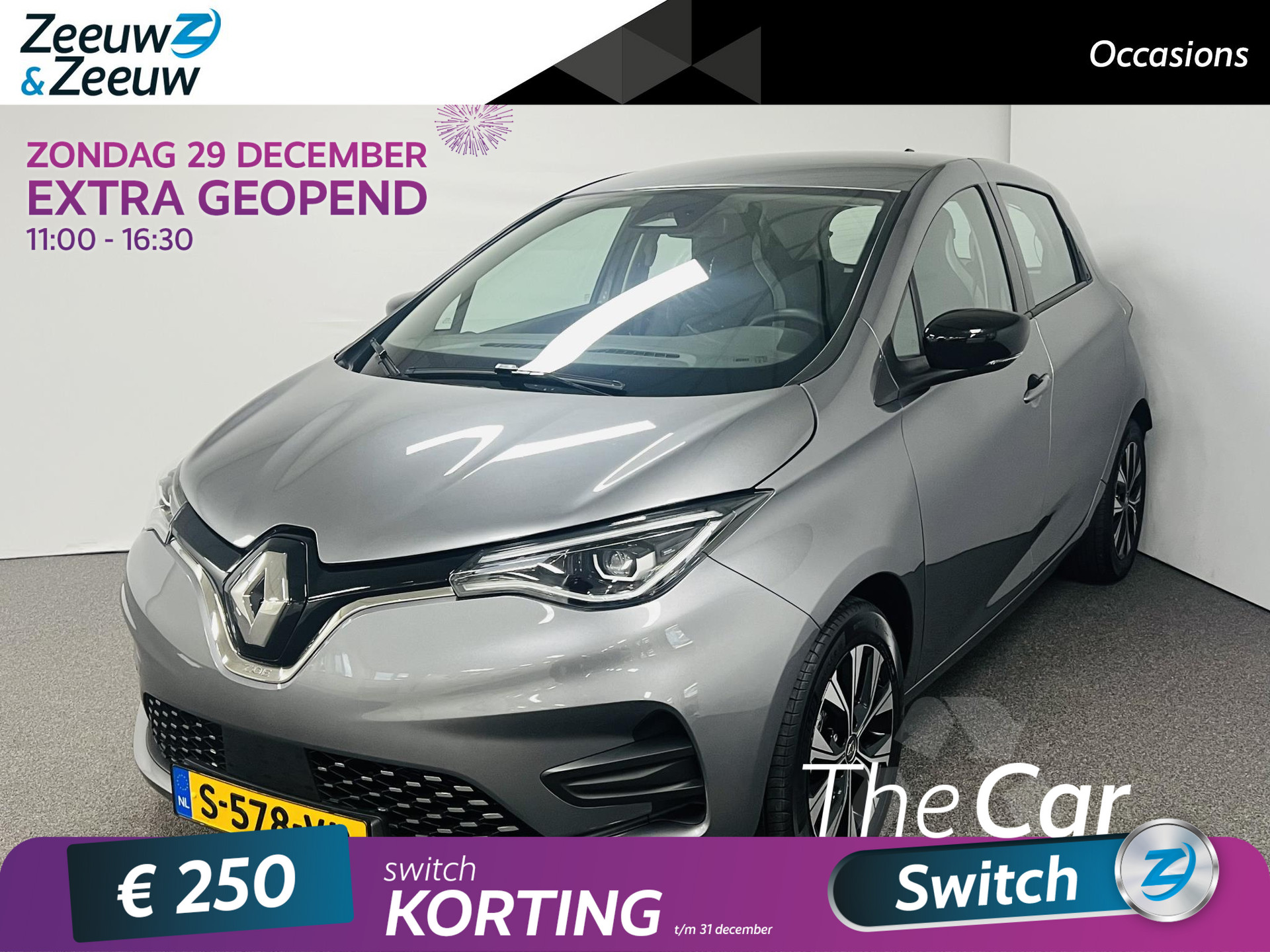 Renault ZOE R135 Evolution 52 kWh Automaat airco parkeersensoren navi apple carplay android auto zeer weinig km BTW auto.