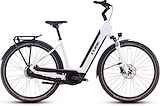 CUBE SUPREME HYBRID COMFORT ONE 500 Lage instap Metallicwhite/black EE54 54cm EE 2025