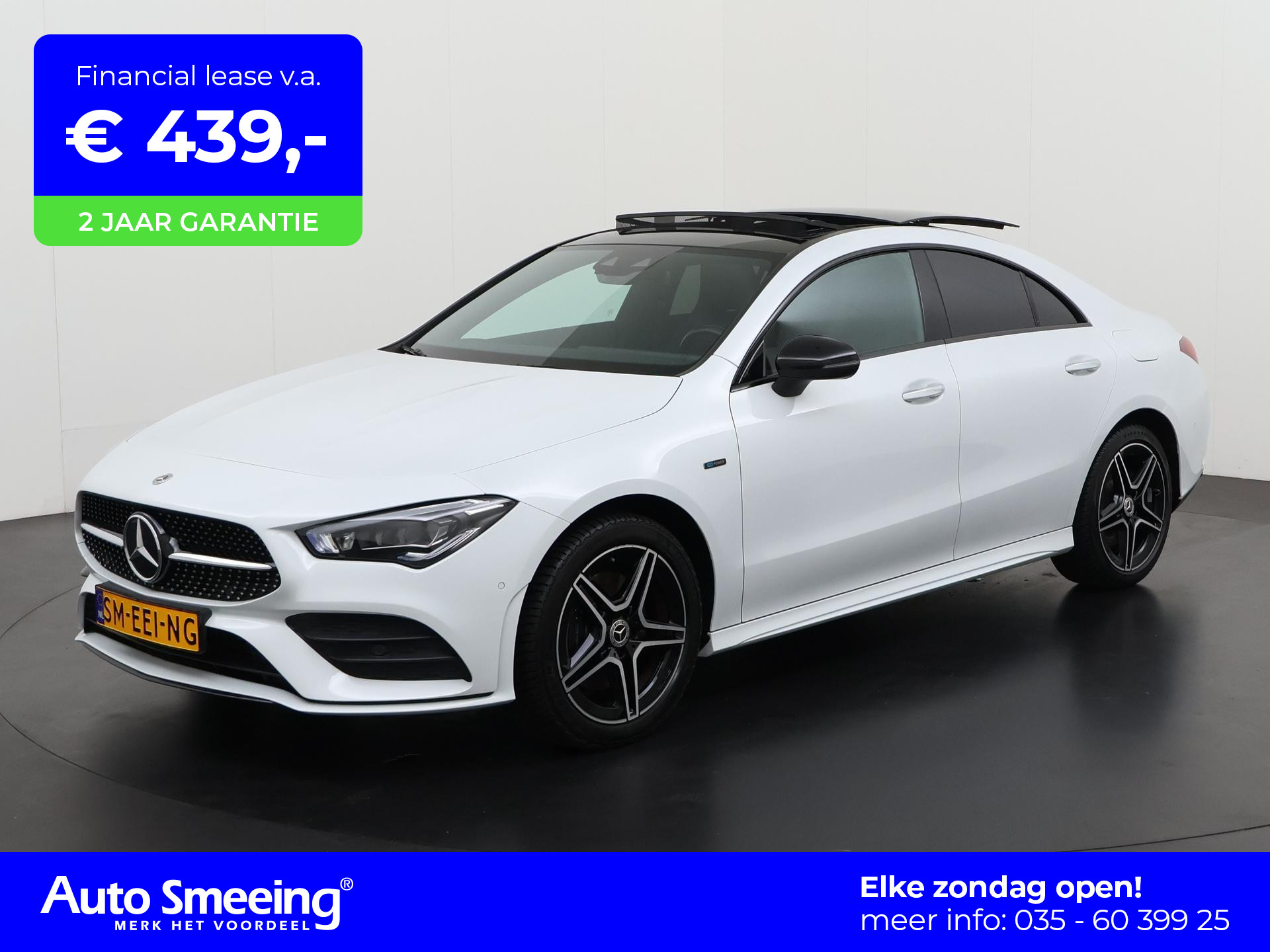 Mercedes-Benz CLA-klasse 250e Premium Plus AMG Night | Panoramadak | Mem stoel | Widescreen | Camera | Zondag Open!