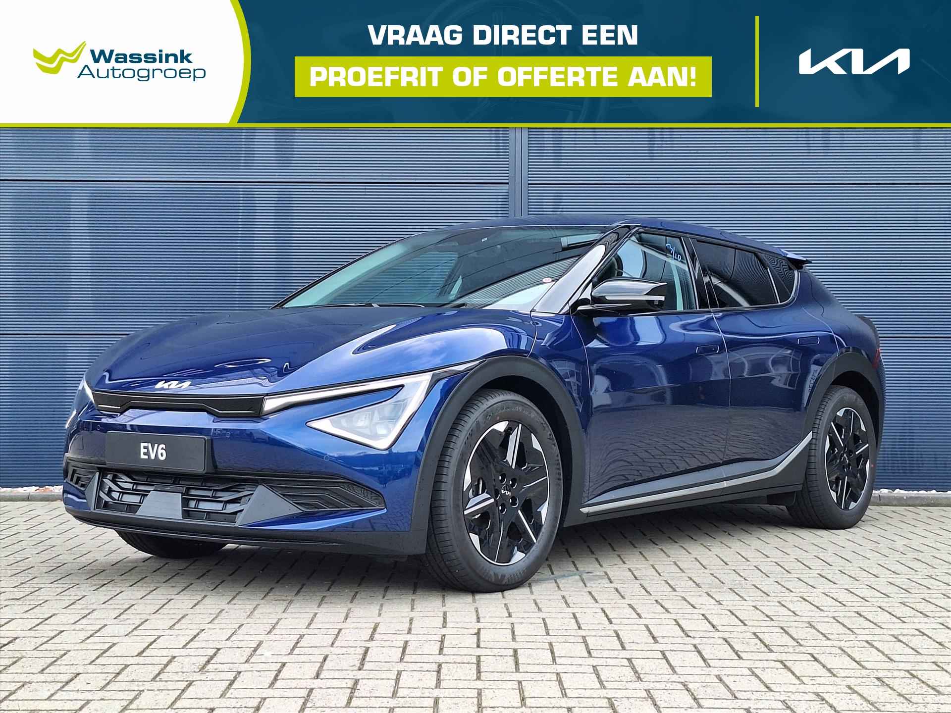 Kia Ev6 63kWh 170pk RWD Light Edition | Nieuw Model | Direct Leverbaar | Adaptive Cruise Control |  Stoel/Stuurverwarming | Navigatie | - 1/54