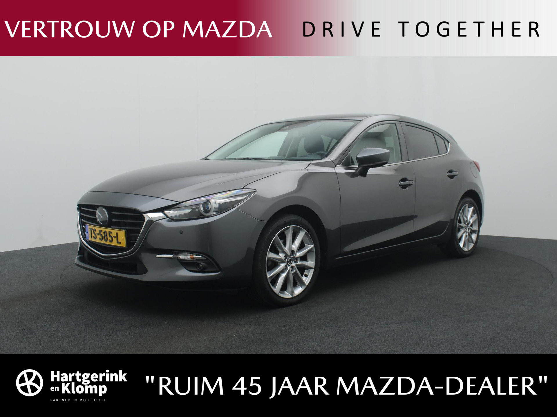 Mazda 3 2.0 SkyActiv-G GT-M met vaste trekhaak en Apple CarPlay : dealer onderhouden bij viaBOVAG.nl