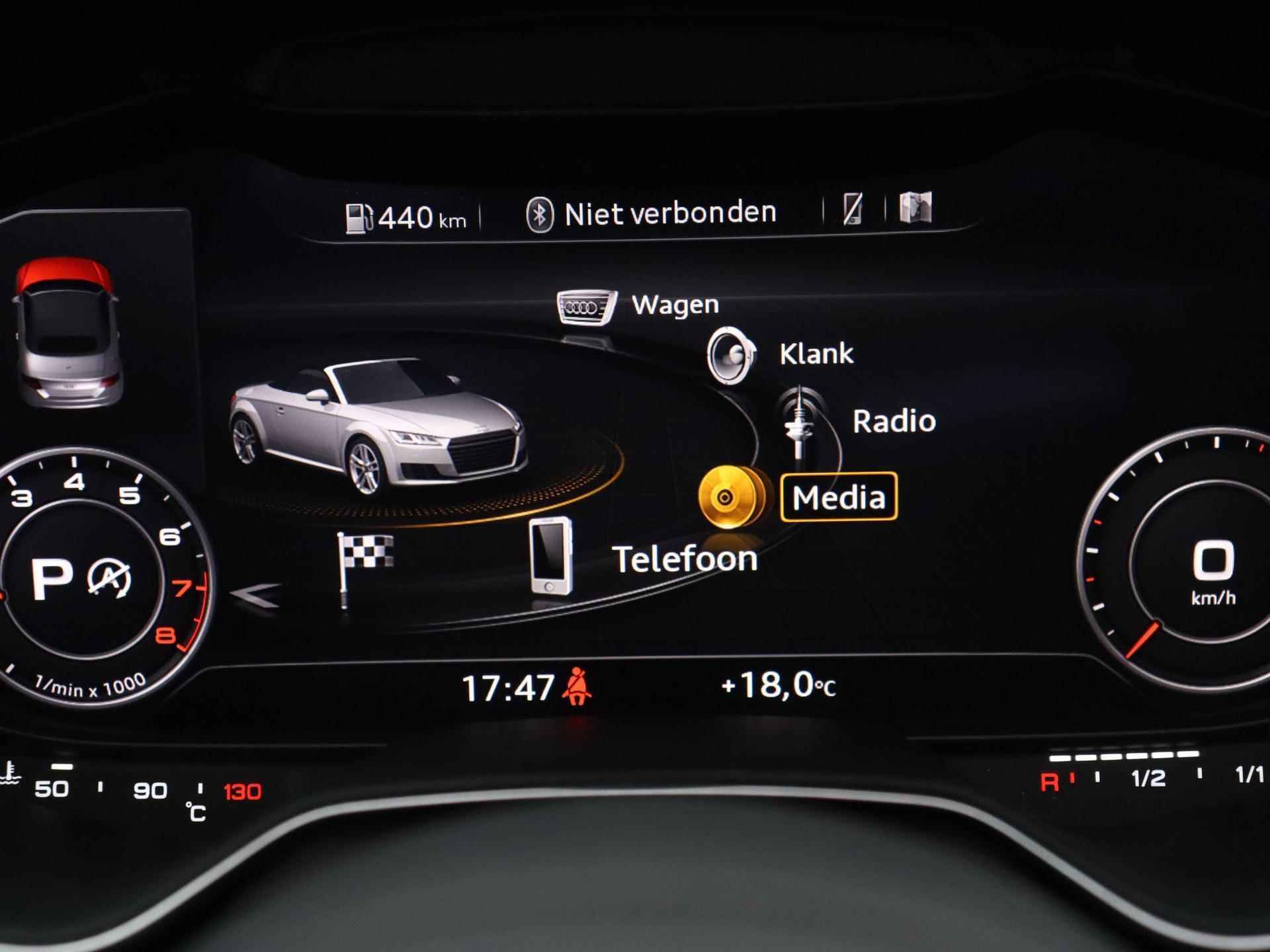 Audi TT Roadster 1.8 TFSI Pro Line S 180 PK | Automaat | S-line | Navigatie | Cruise Control | Climate Control | Stoelverwarming | Parkeersensoren | Virtual Cockpit |  LED | Lichtmetalen velgen | Softtop | Cabrio | - 18/31